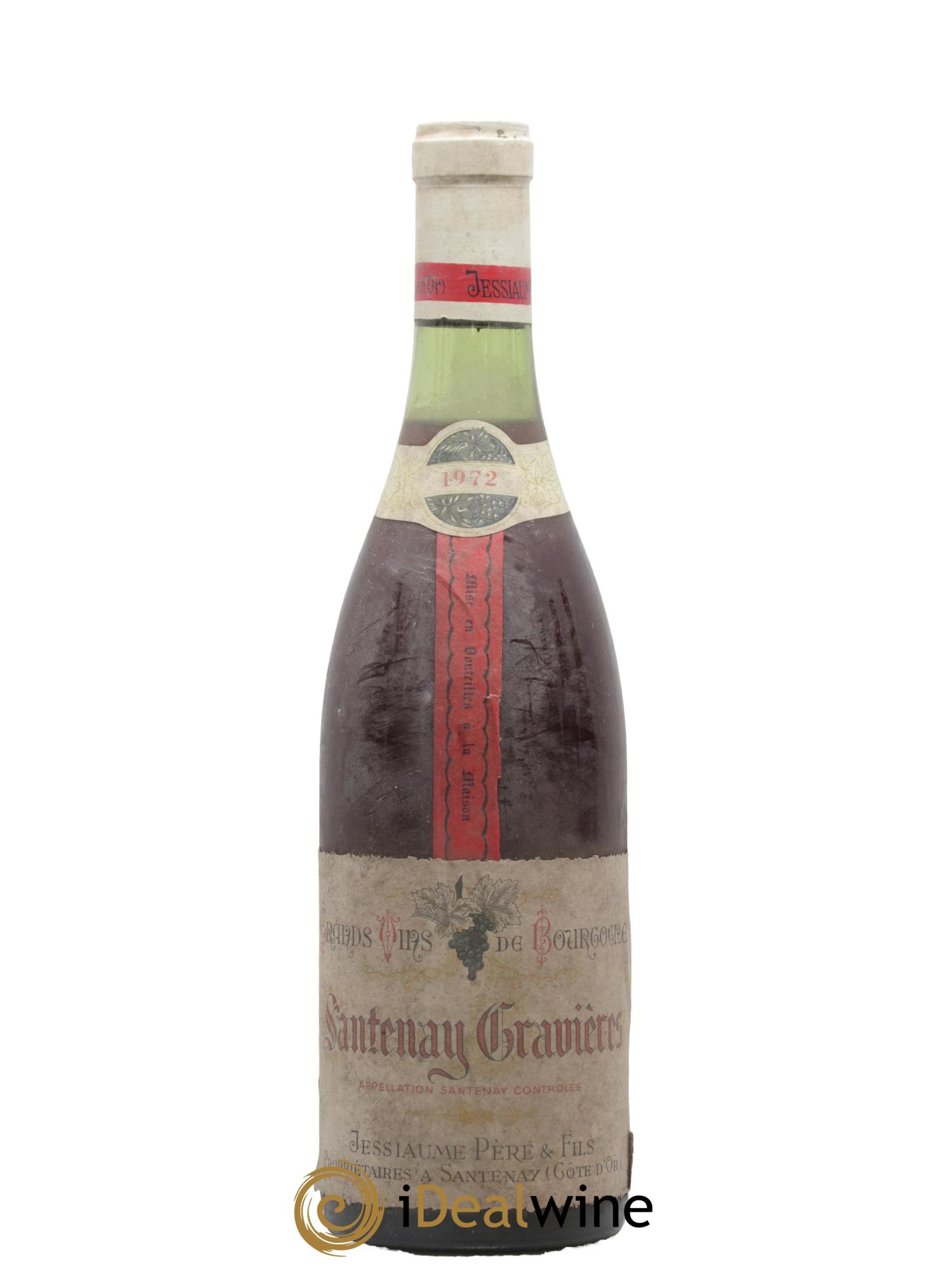 Santenay Gravières Jessiaume Père et Fils 1972 - Lot de 1 bouteille - 0