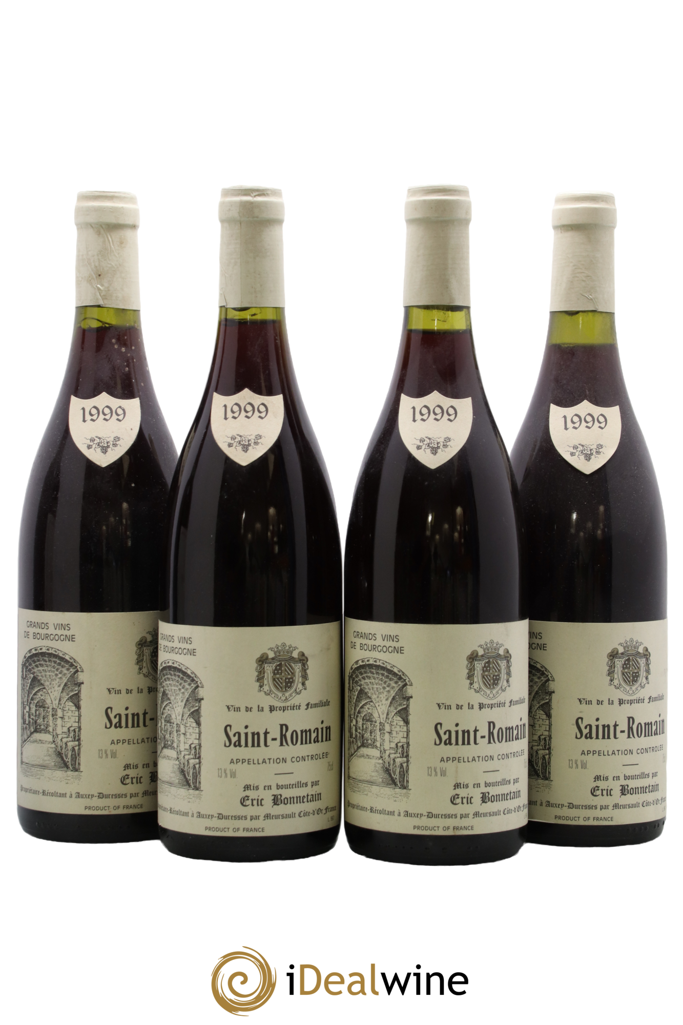 Saint-Romain Eric Bonnetain 1999 - Lot de 4 bouteilles - 0
