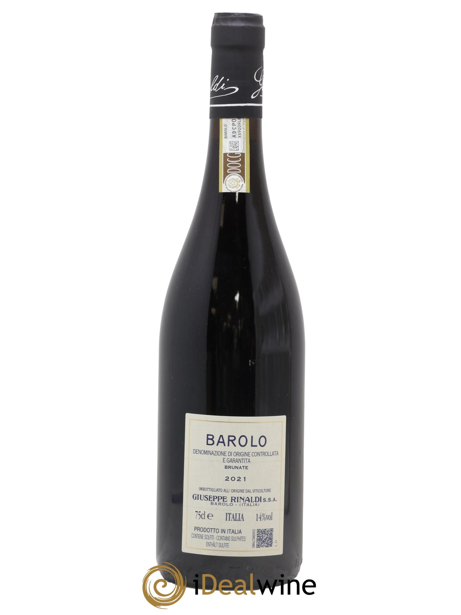Barolo DOCG Brunate Giuseppe Rinaldi 2021 - Lotto di 1 bottiglia - 1