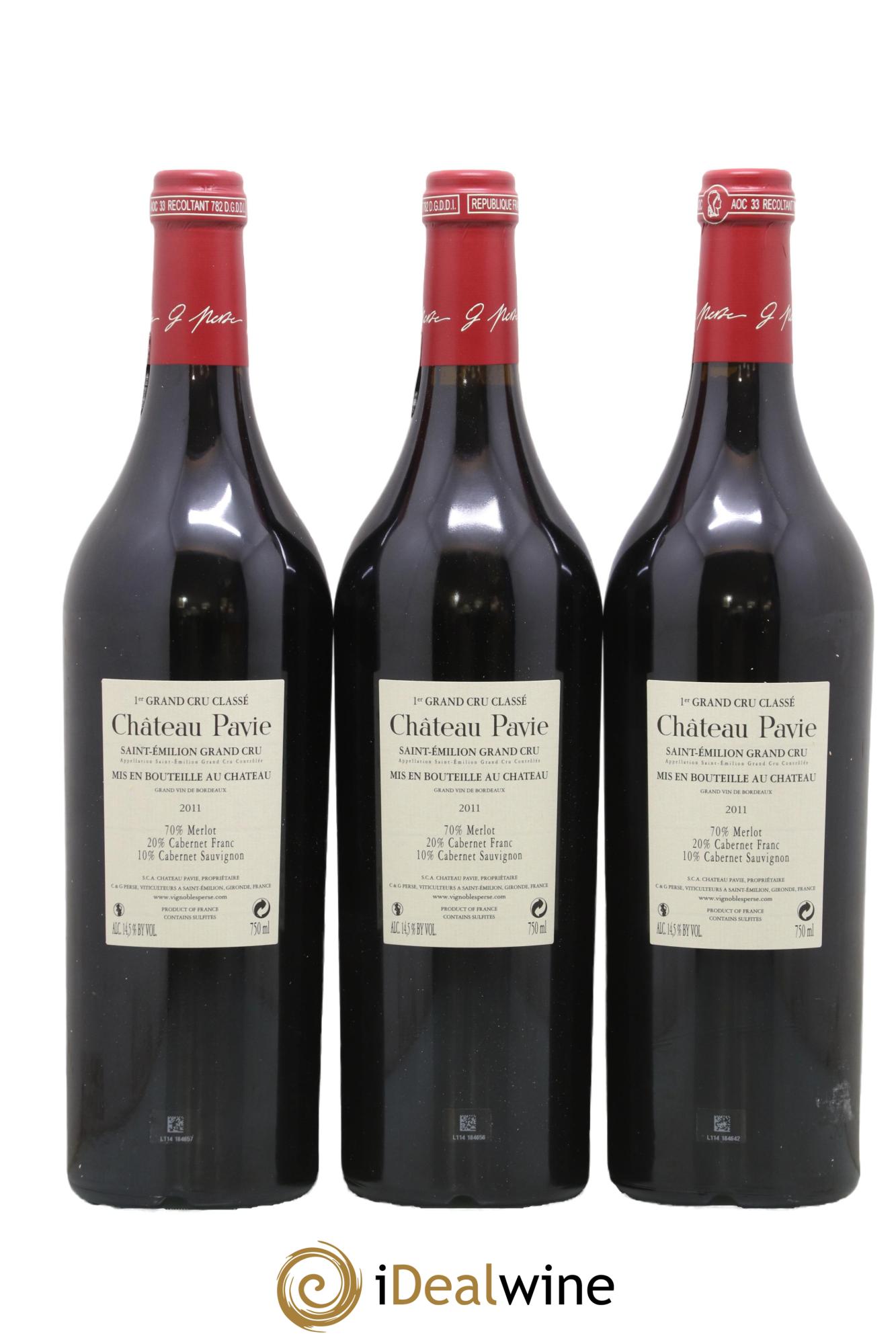 Château Pavie 1er Grand Cru Classé A 2011 - Lot de 6 bouteilles - 2