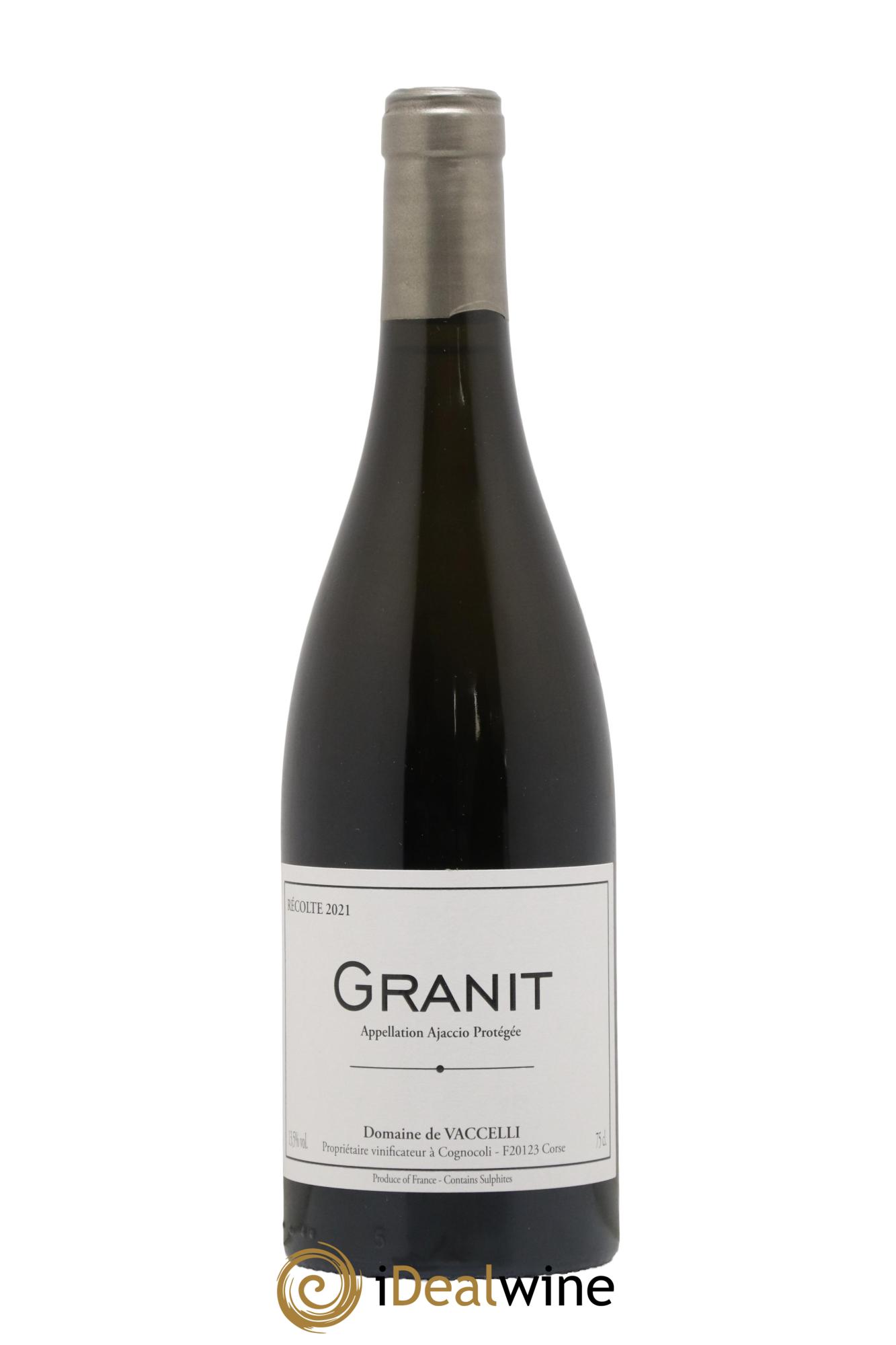 Ajaccio Granit Vaccelli 2021 - Lot de 1 bouteille - 0