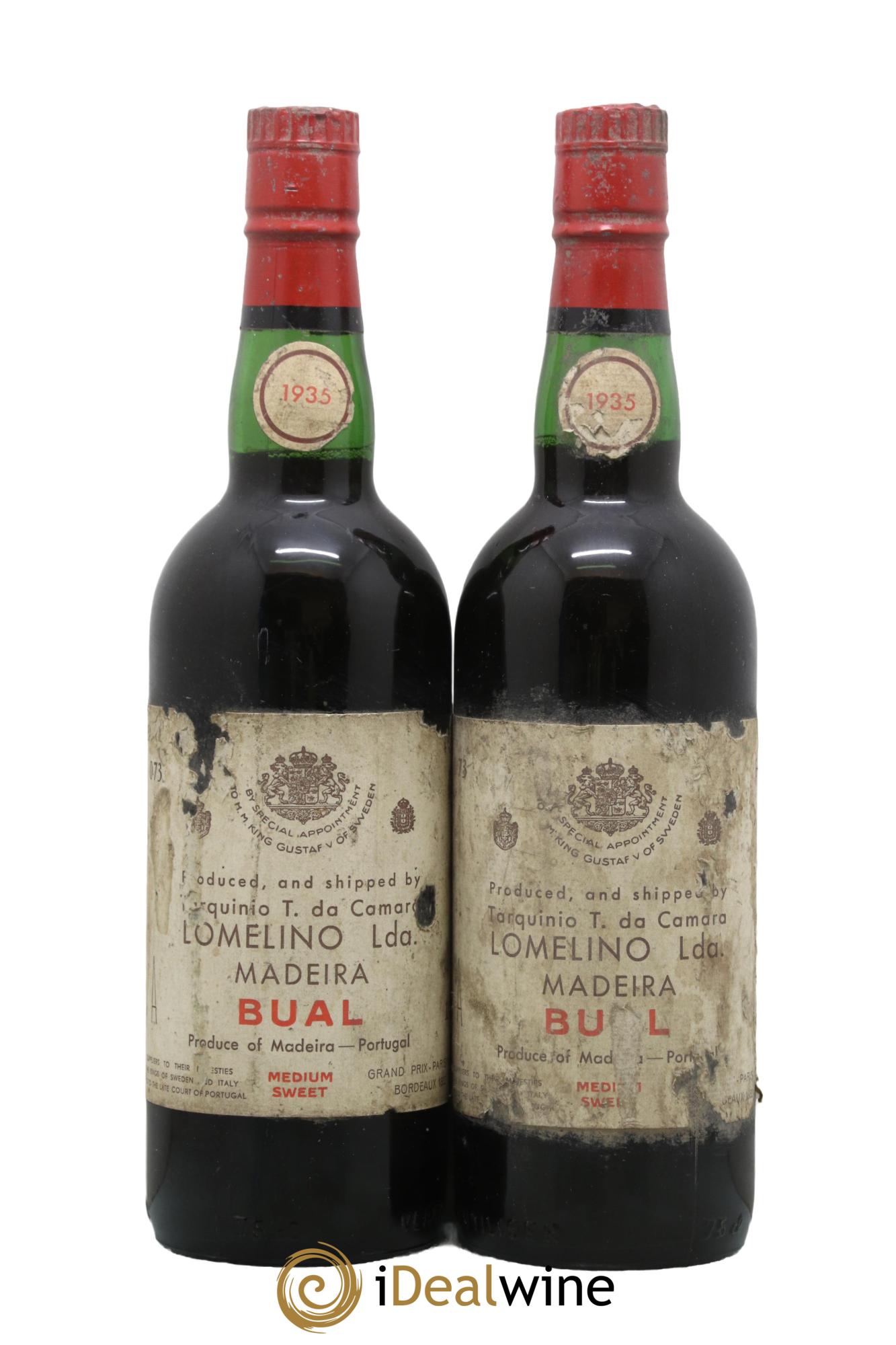 Madère Bual Lomelino 1935 - Lot de 2 bouteilles - 0