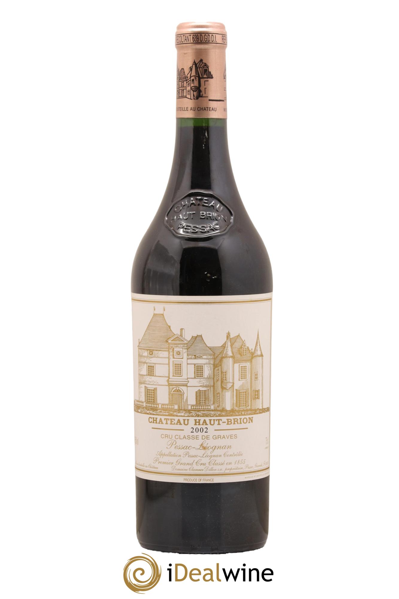 Château Haut Brion 1er Grand Cru Classé 2002 - Lot de 1 bouteille - 0