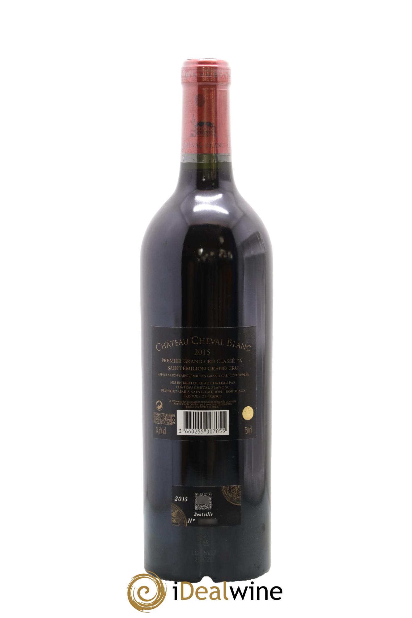 Château Cheval Blanc 1er Grand Cru Classé A 2015 - Lot de 1 bouteille - 1