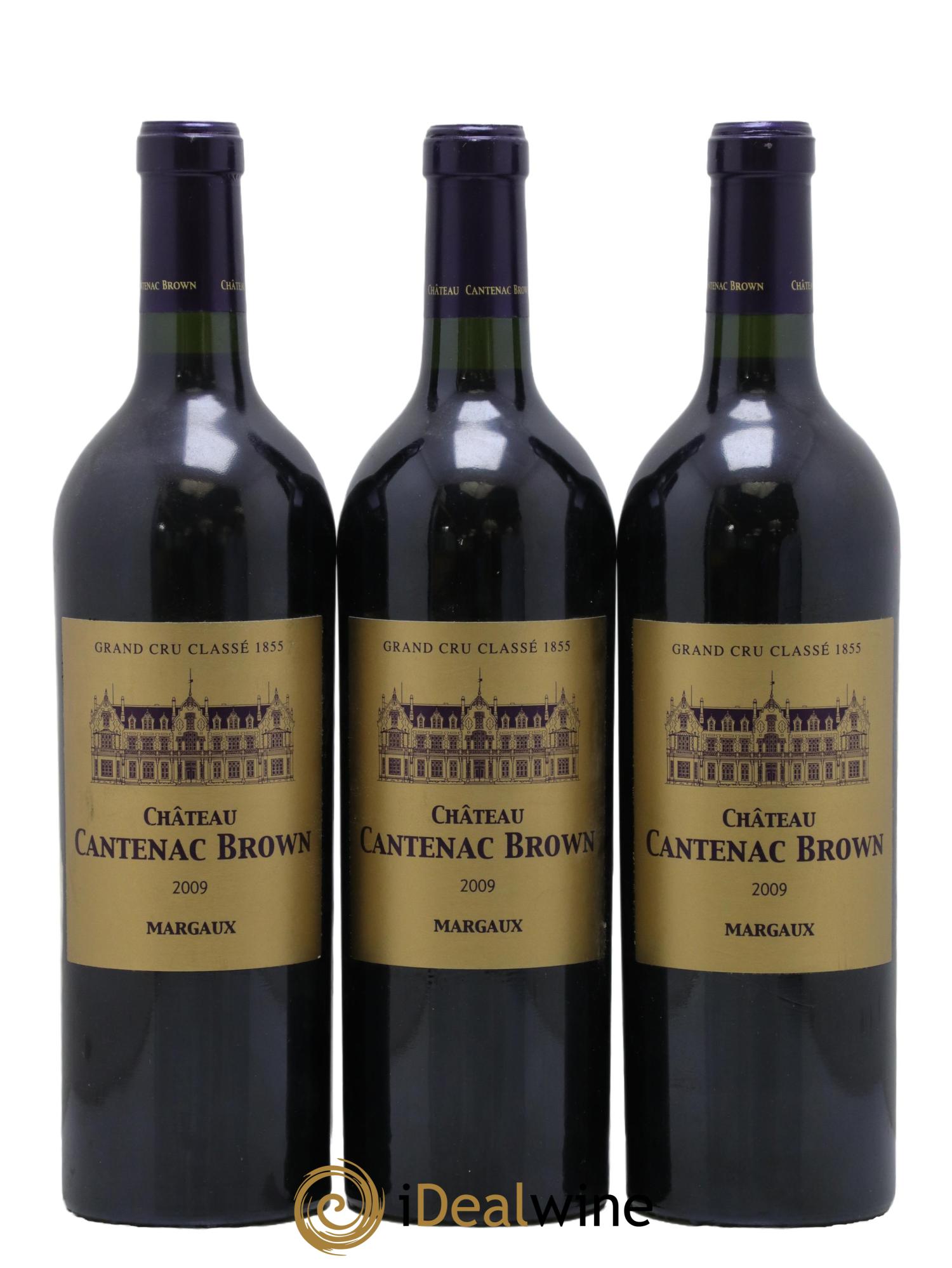 Château Cantenac Brown 3ème Grand Cru Classé 2009 - Lotto di 3 bottiglie - 0