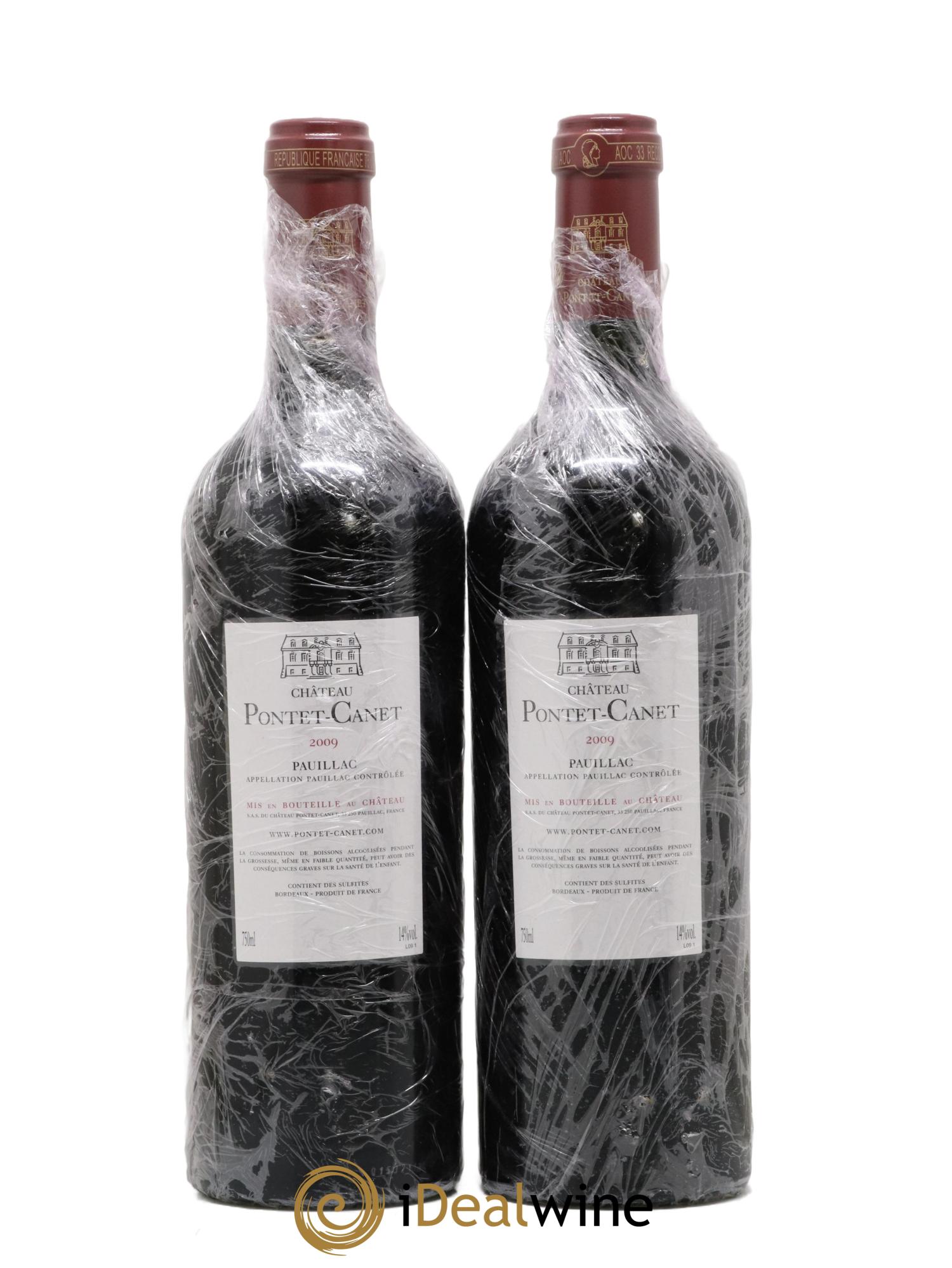 Château Pontet Canet 5ème Grand Cru Classé 2009 - Lot de 2 bouteilles - 1