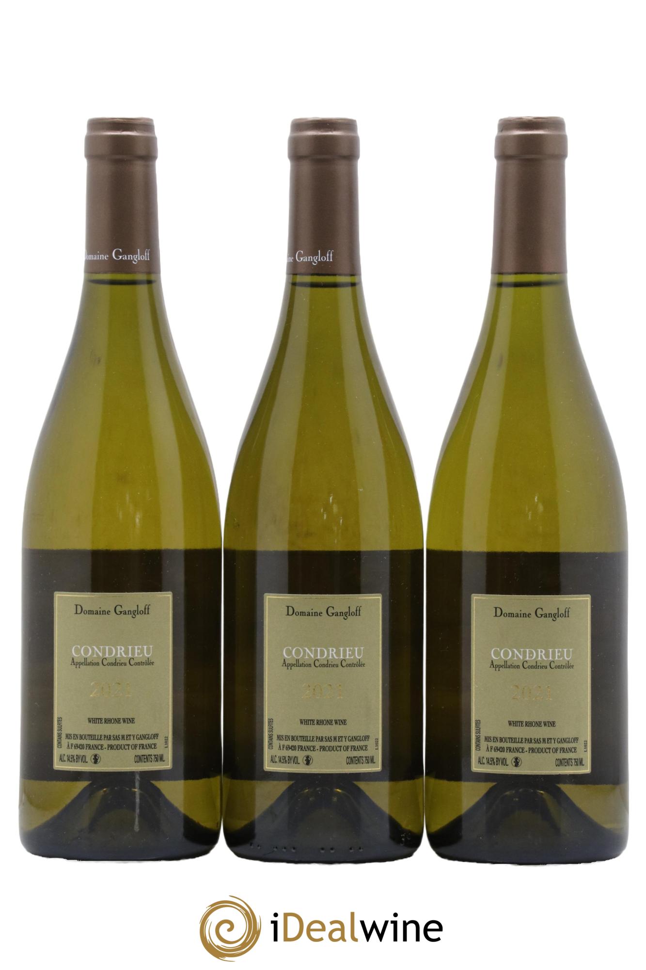 Condrieu Domaine Gangloff (Domaine) 2021 - Lotto di 3 bottiglie - 1