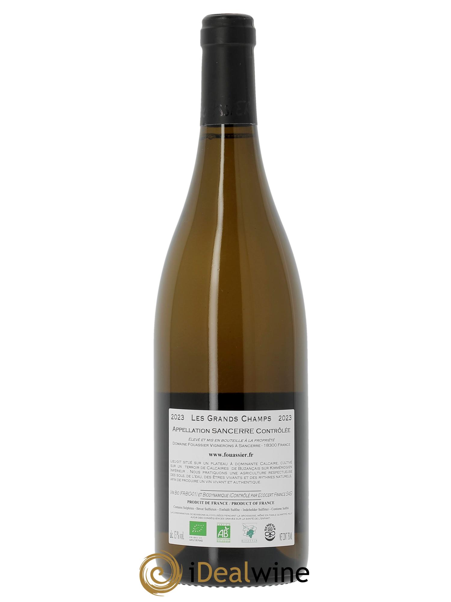 Sancerre Les Grands Champs Fouassier (Domaine)  2023 - Lot de 1 bouteille - 1
