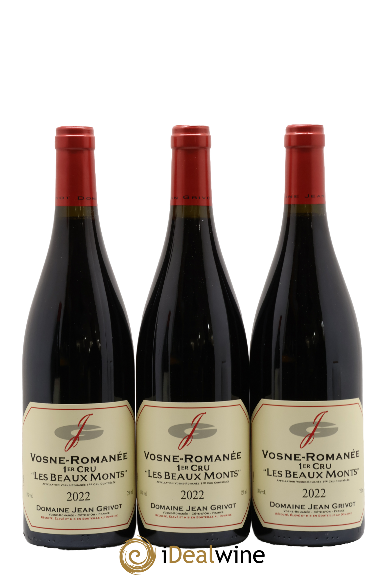 Vosne-Romanée 1er Cru Les Beaux-Monts Jean Grivot 2022 - Lot de 3 bouteilles - 0
