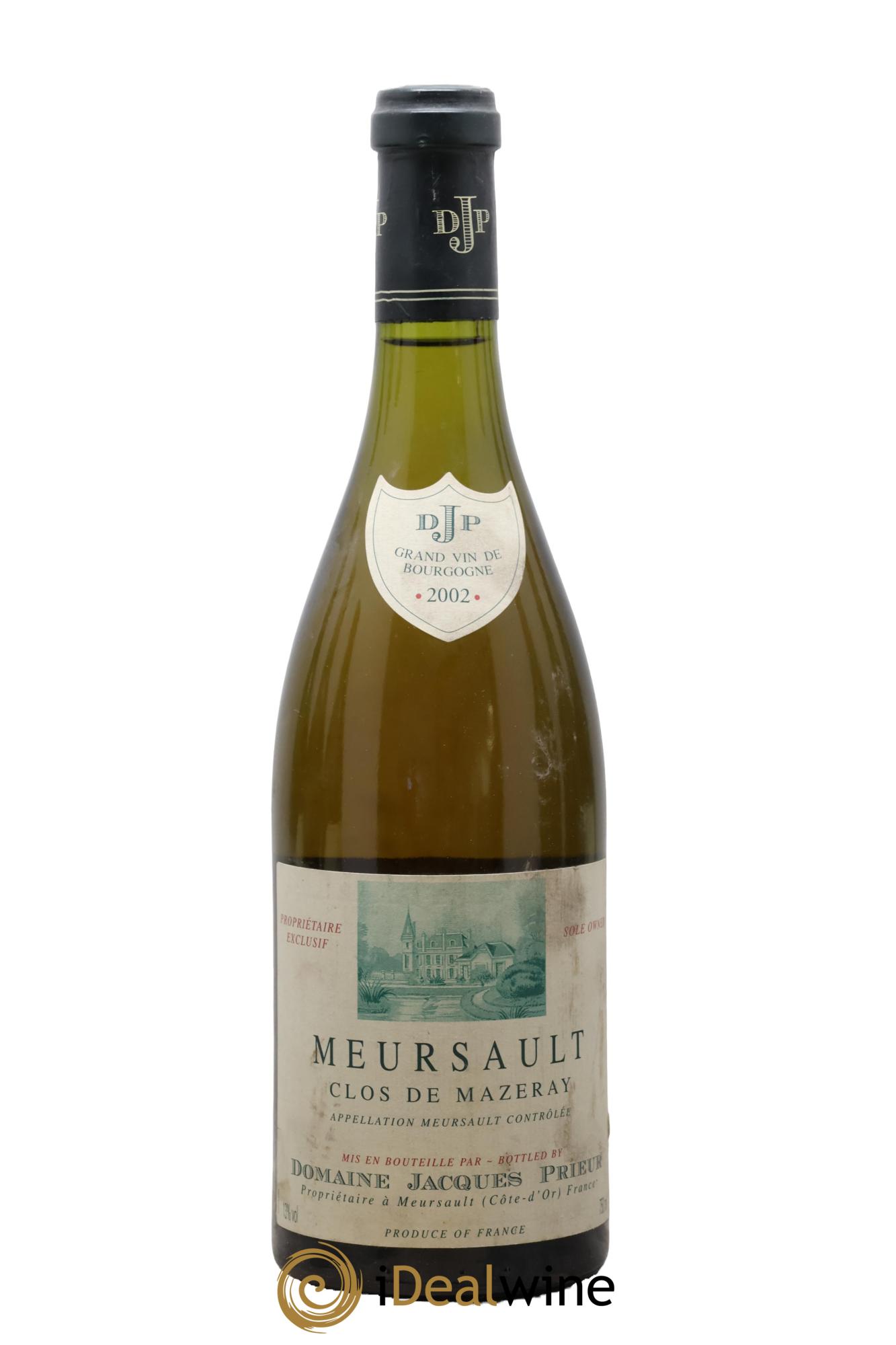 Meursault Clos de Mazeray Monopole Jacques Prieur (Domaine) 2002 - Lotto di 1 bottiglia - 0