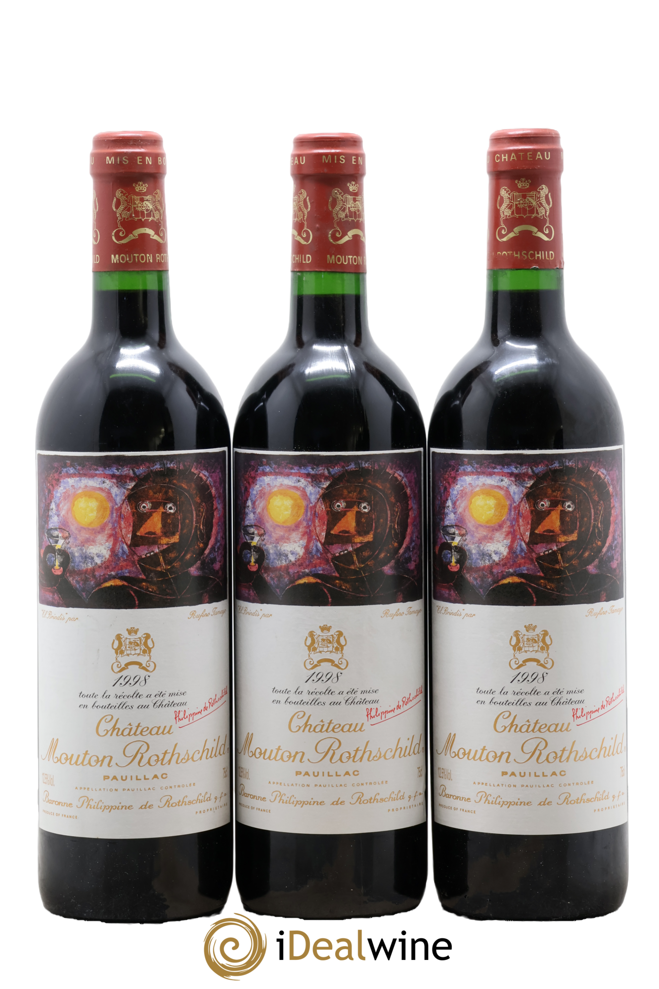 Château Mouton Rothschild 1er Grand Cru Classé 1998 - Lot de 6 bouteilles - 3