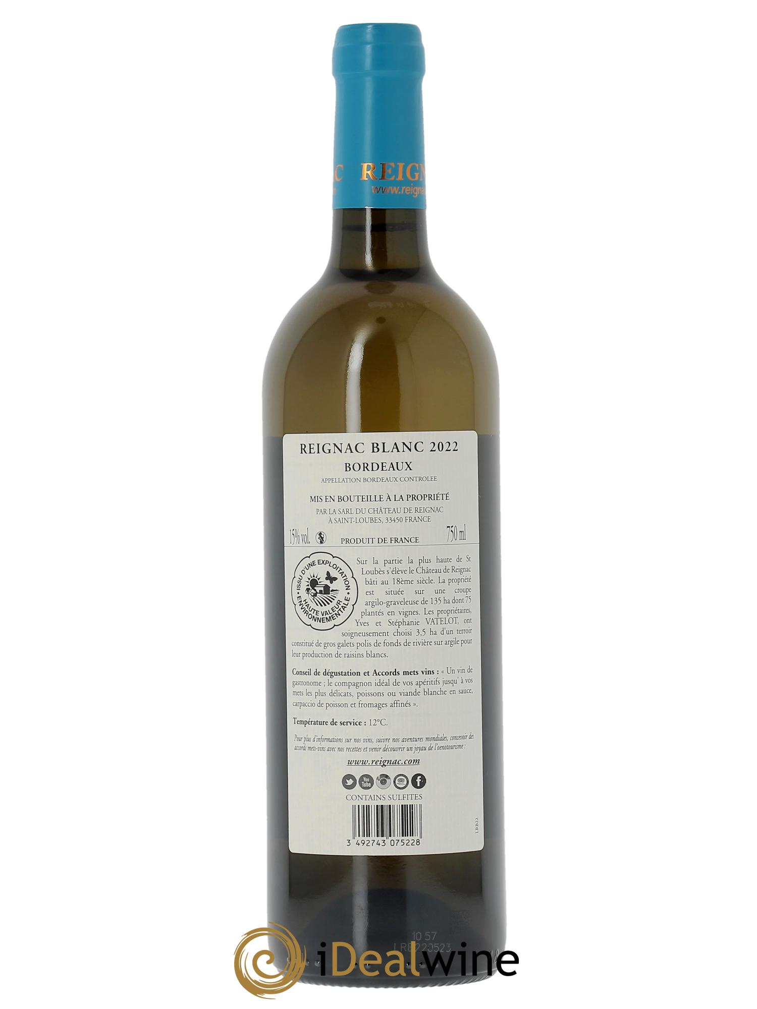 Château de Reignac  2022 - Posten von 1 Flasche - 1