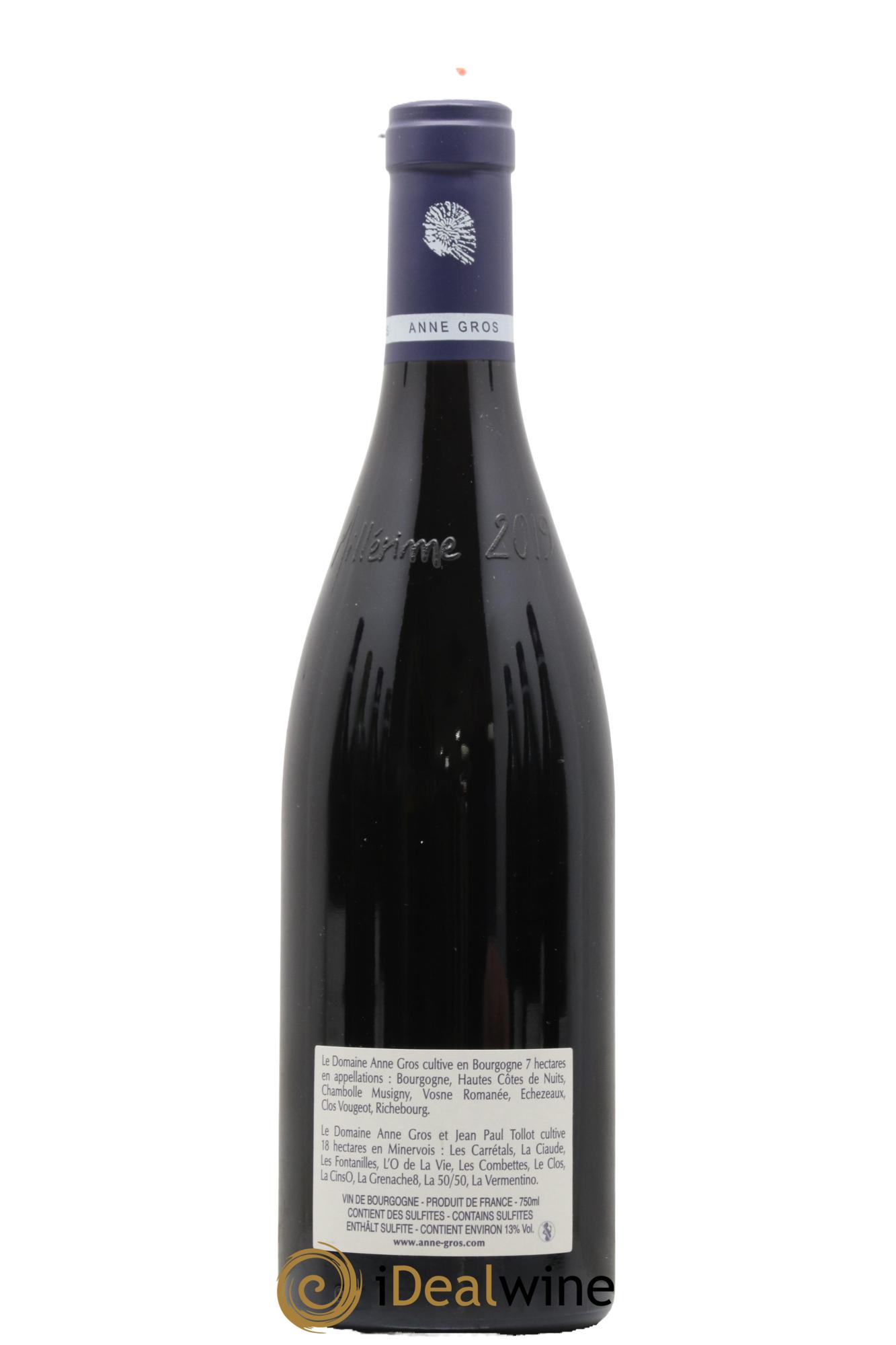 Richebourg Grand Cru Anne Gros 2019 - Lot de 1 bouteille - 1