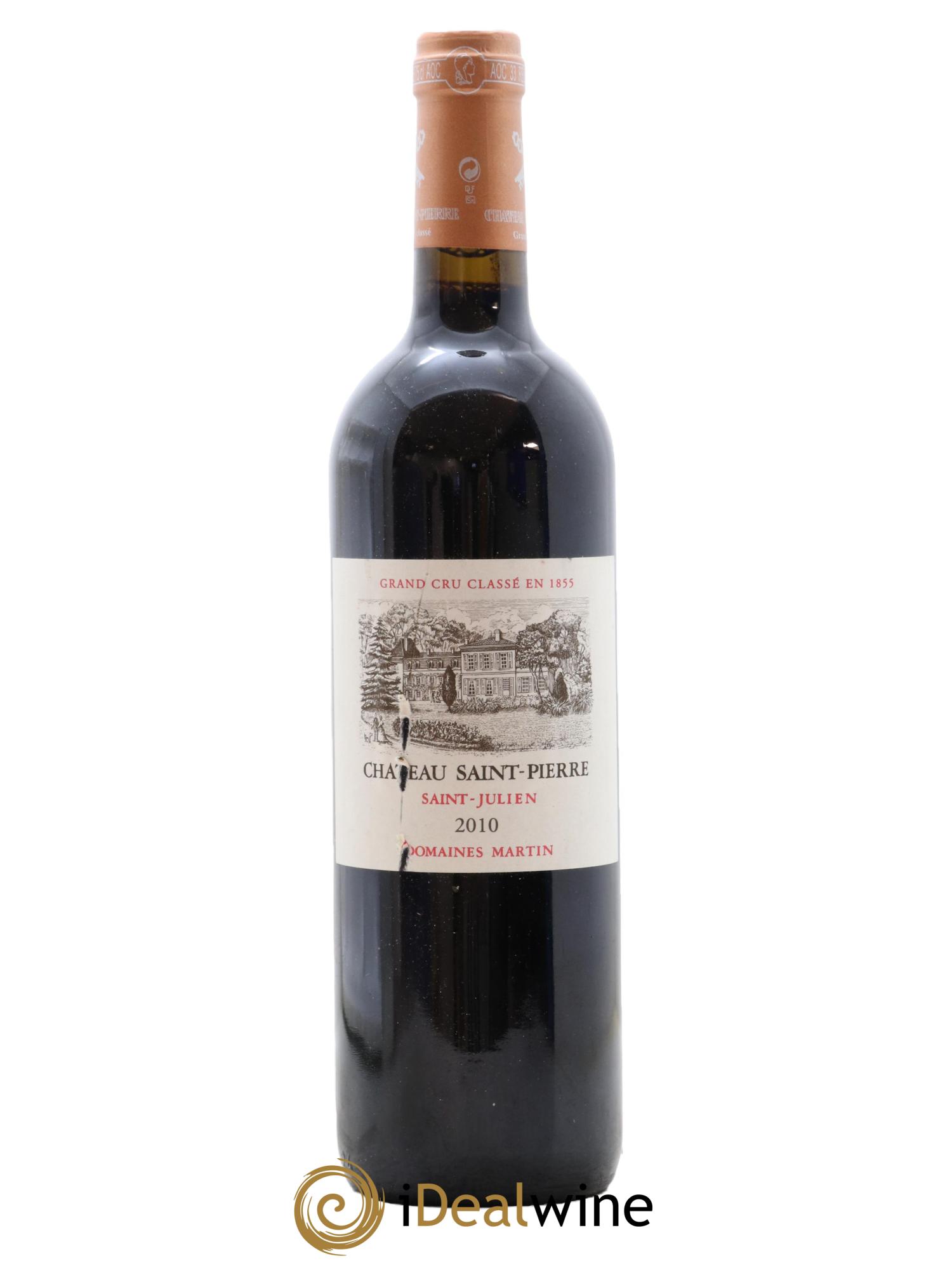 Château Saint-Pierre 4ème Grand Cru Classé 2010 - Lot de 1 bouteille - 0