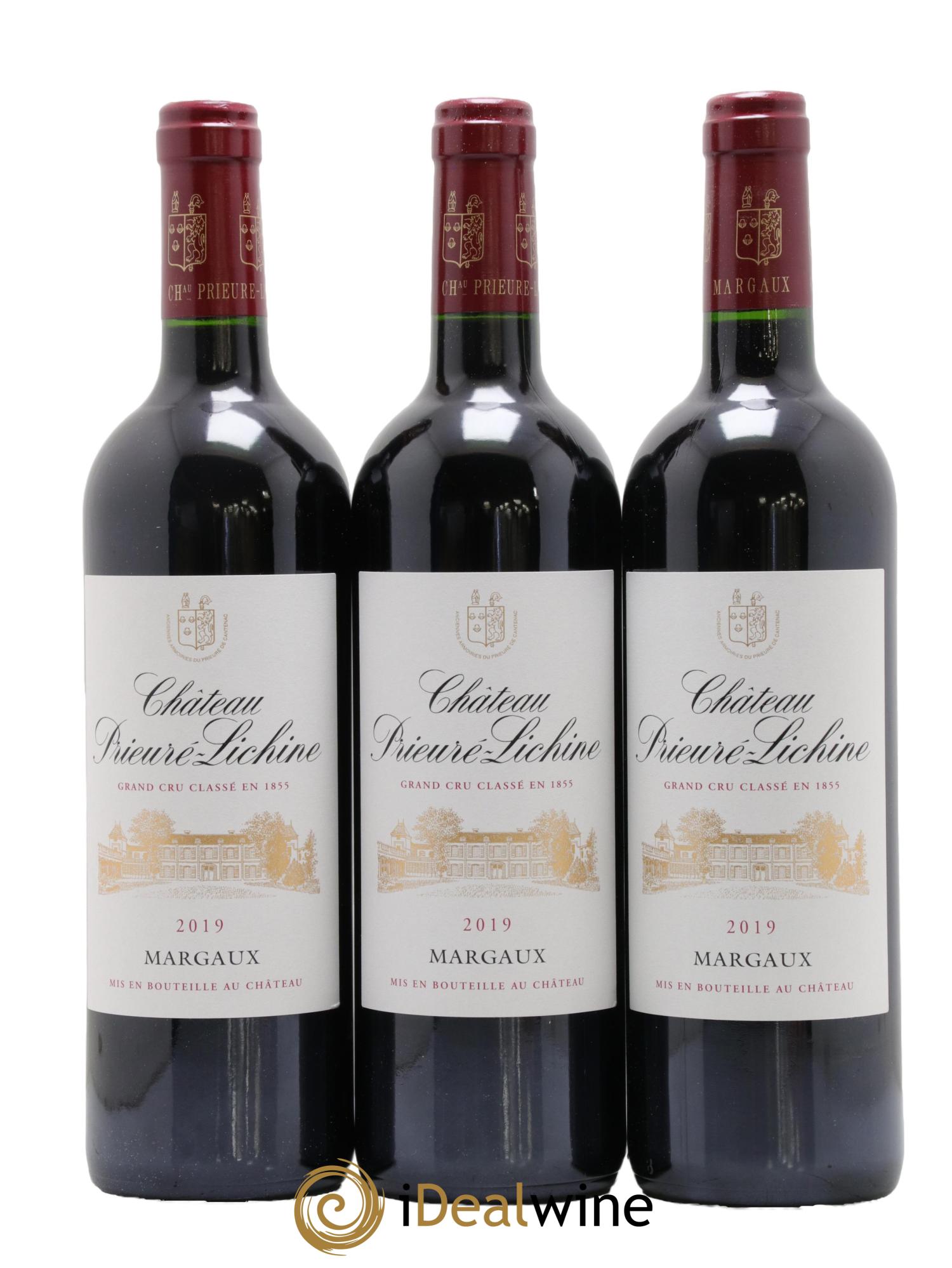 Château Prieuré Lichine 4ème Grand Cru Classé 2019 - Lot de 3 bouteilles - 0