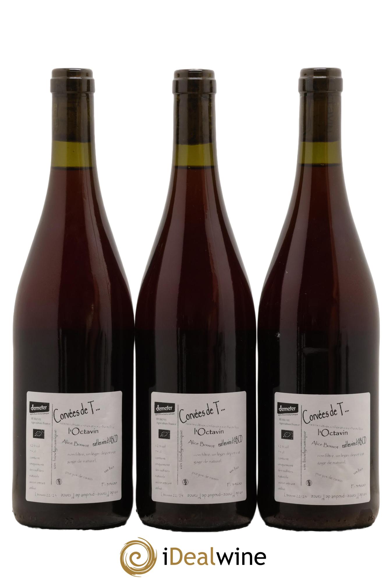 Vin de France Trousseau Les Corvées Commendatore Domaine de L'Octavin - Alice Bouvot - Lot de 3 bouteilles - 1