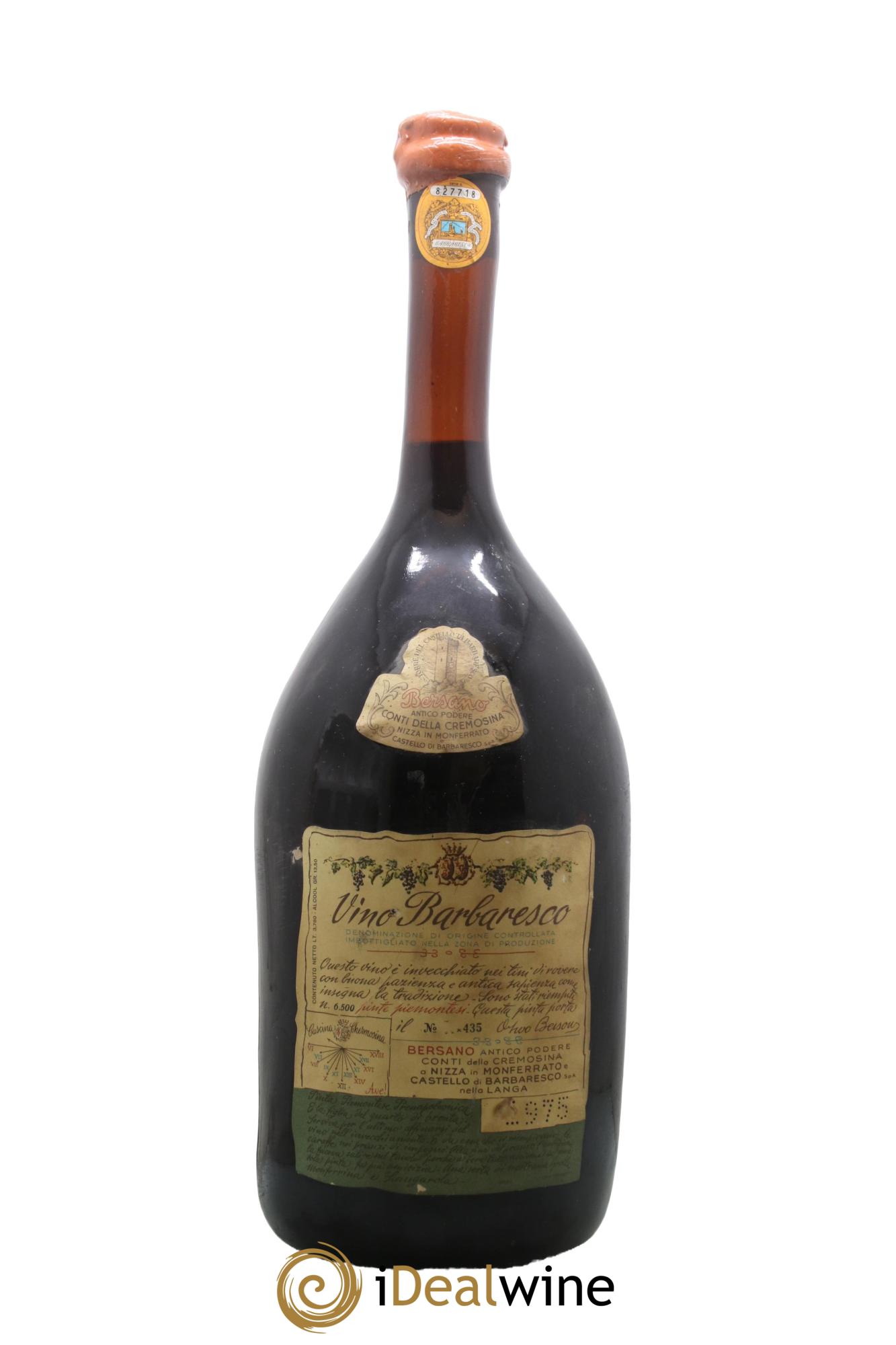 Barbaresco DOCG Bersano 1975 - Lot of 1 double magnum - 0