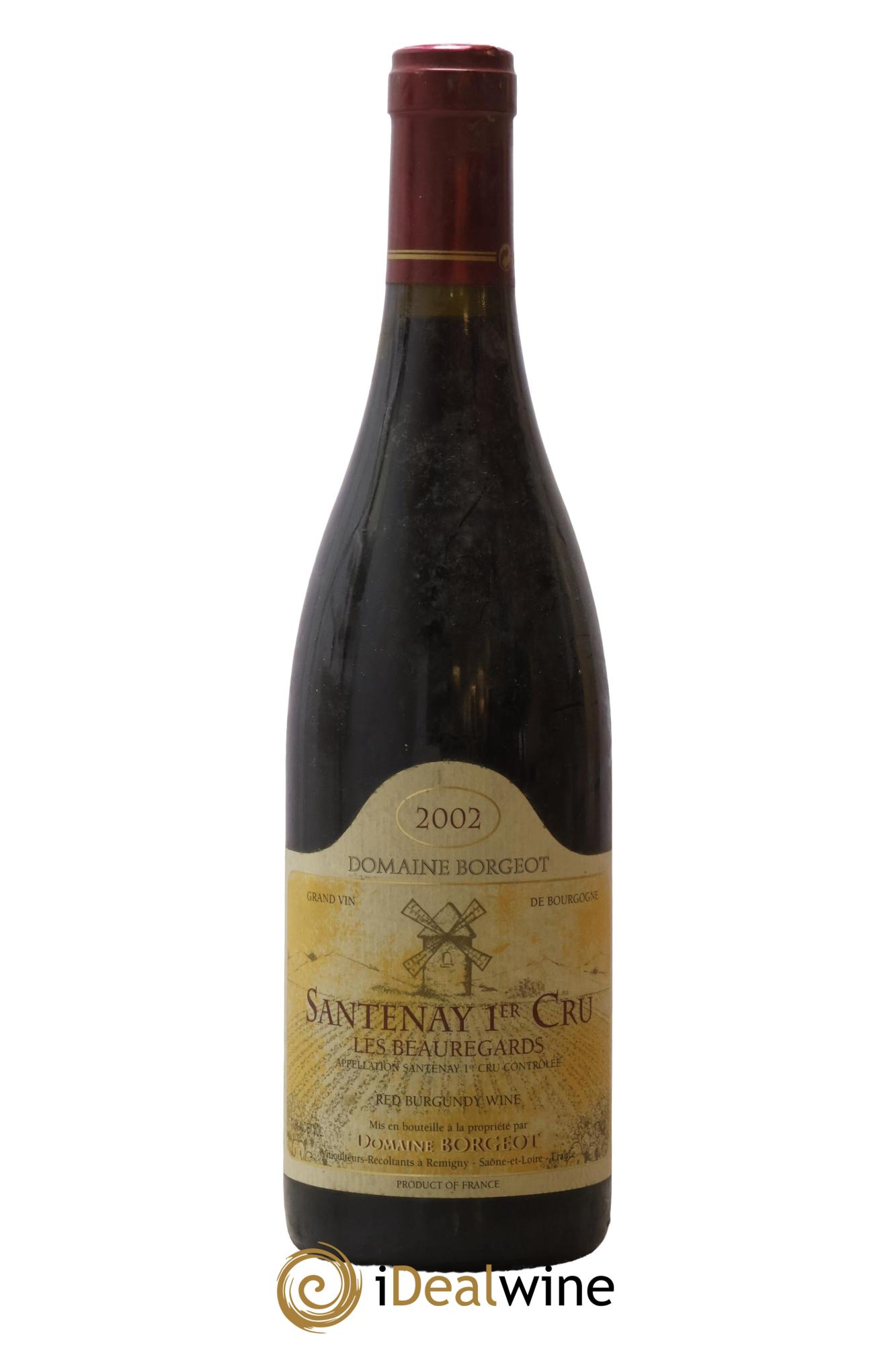 Santenay 1er Cru Les Beauregards Borgeot 2002 - Posten von 1 Flasche - 0