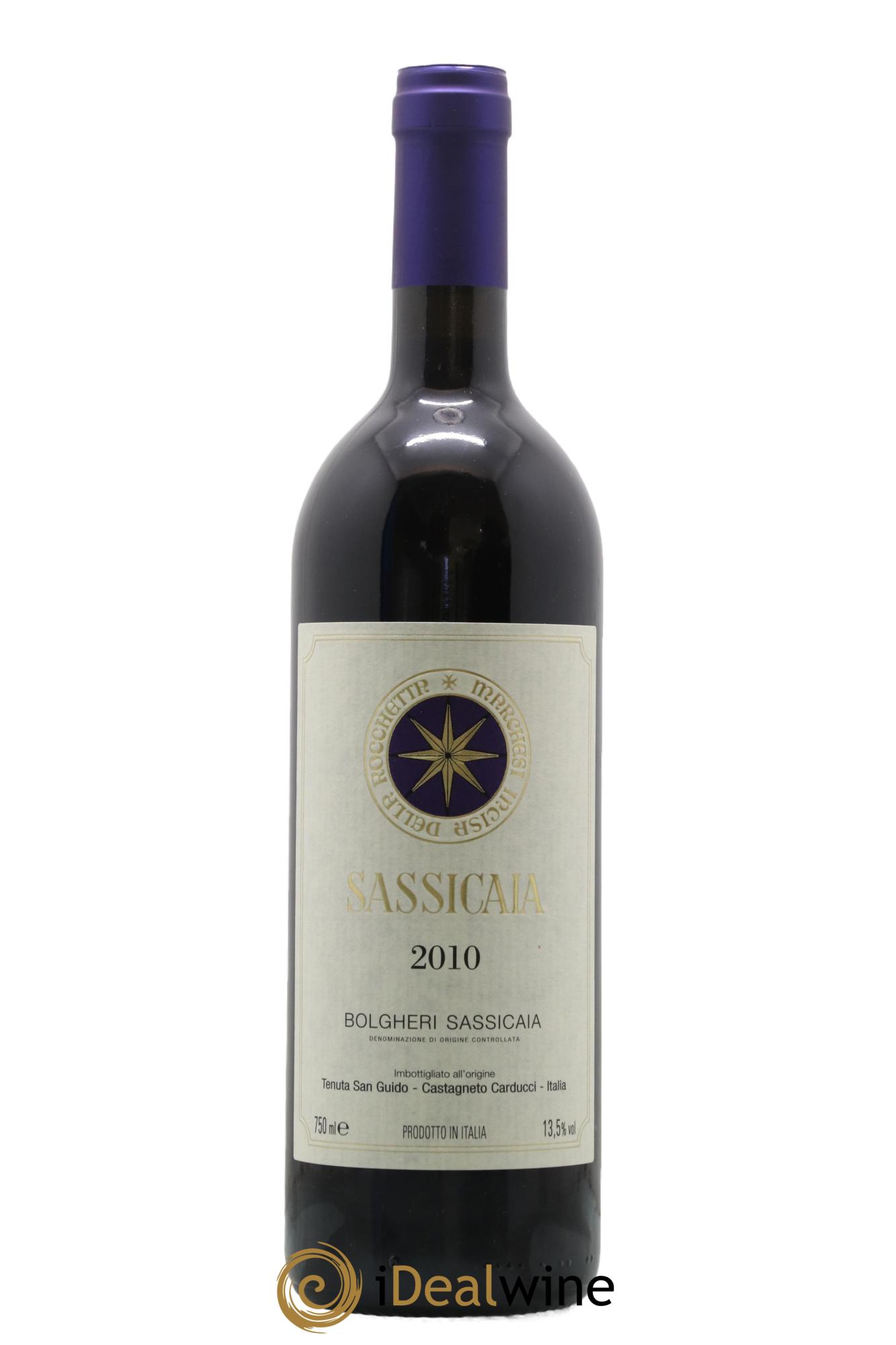 Bolgheri DOC Sassicaia Tenuta San Guido 2010 - Lot de 1 bouteille - 0