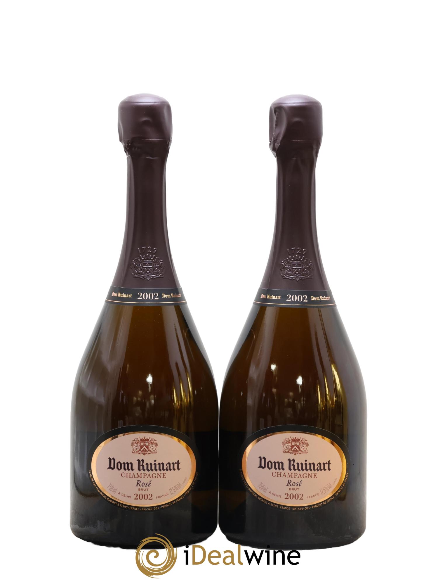 Dom Ruinart Brut Ruinart 2002 - Lot of 2 bottles - 0