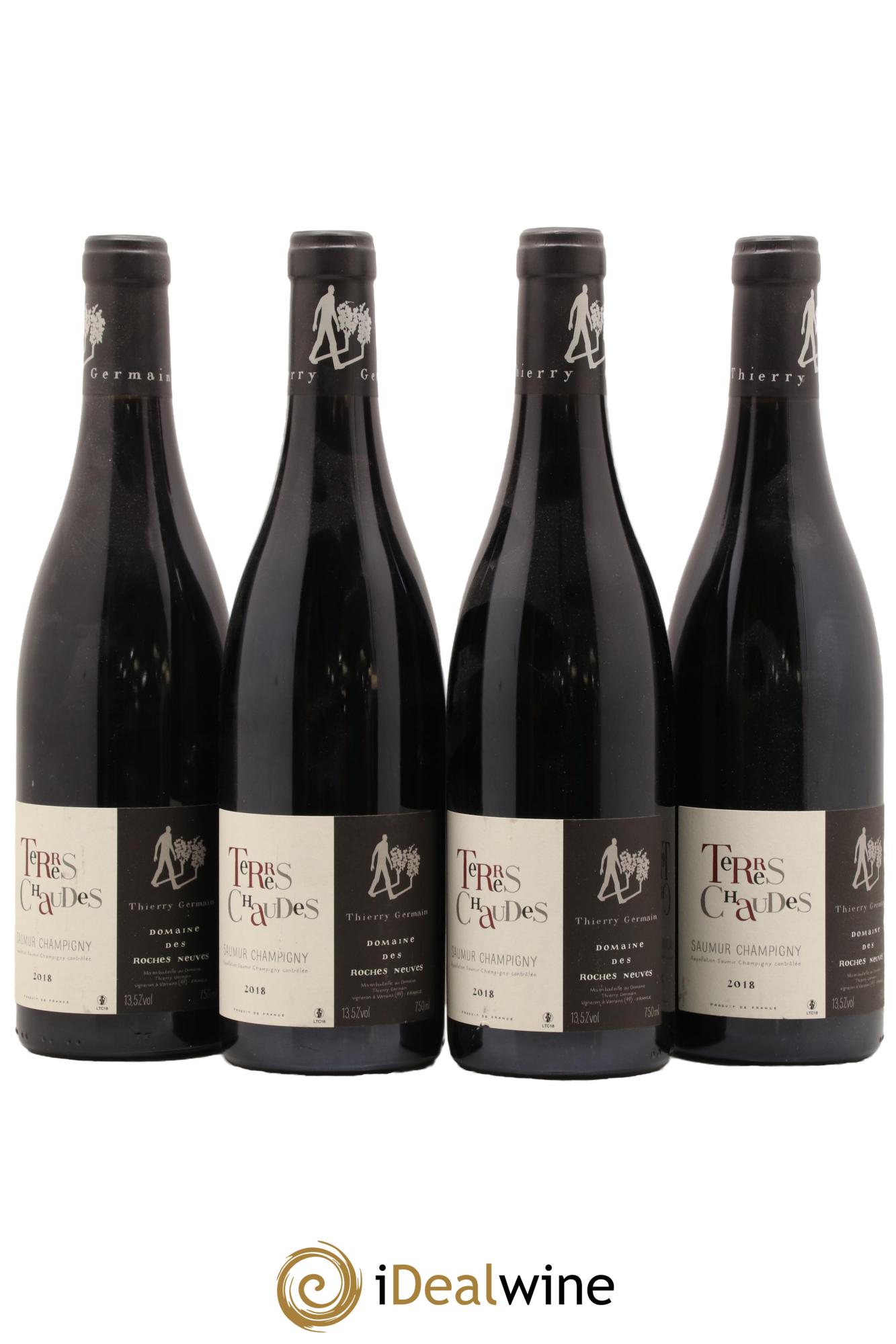 Saumur-Champigny Terres Chaudes Domaine des Roches Neuves - Thierry Germain 2018 - Lot de 4 bouteilles - 0