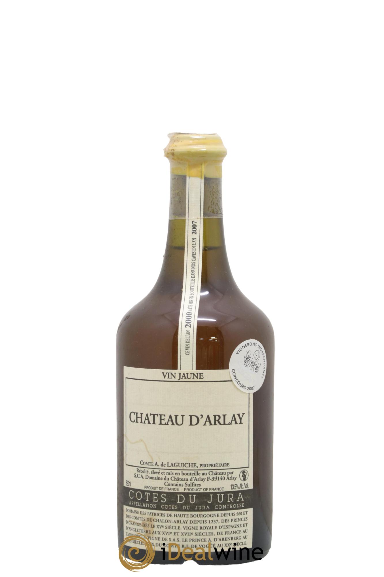Côtes du Jura Vin jaune Château d'Arlay 2000 - Posten von 1 Clavelin - 0