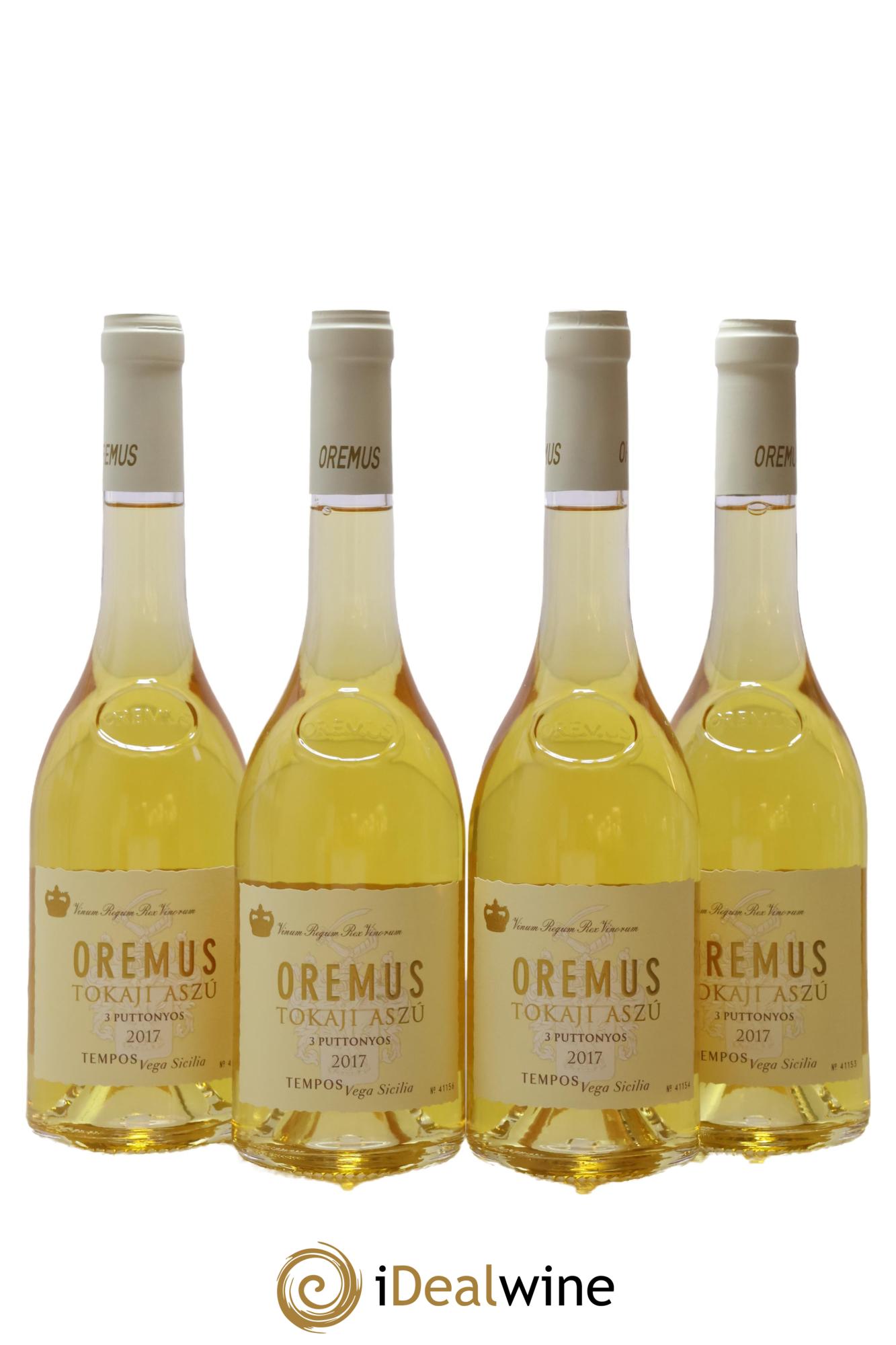 Tokaj Aszu 3 Puttonyos Oremus by Vega Sicilia 2017 - Lot of 4 500ml formats - 0