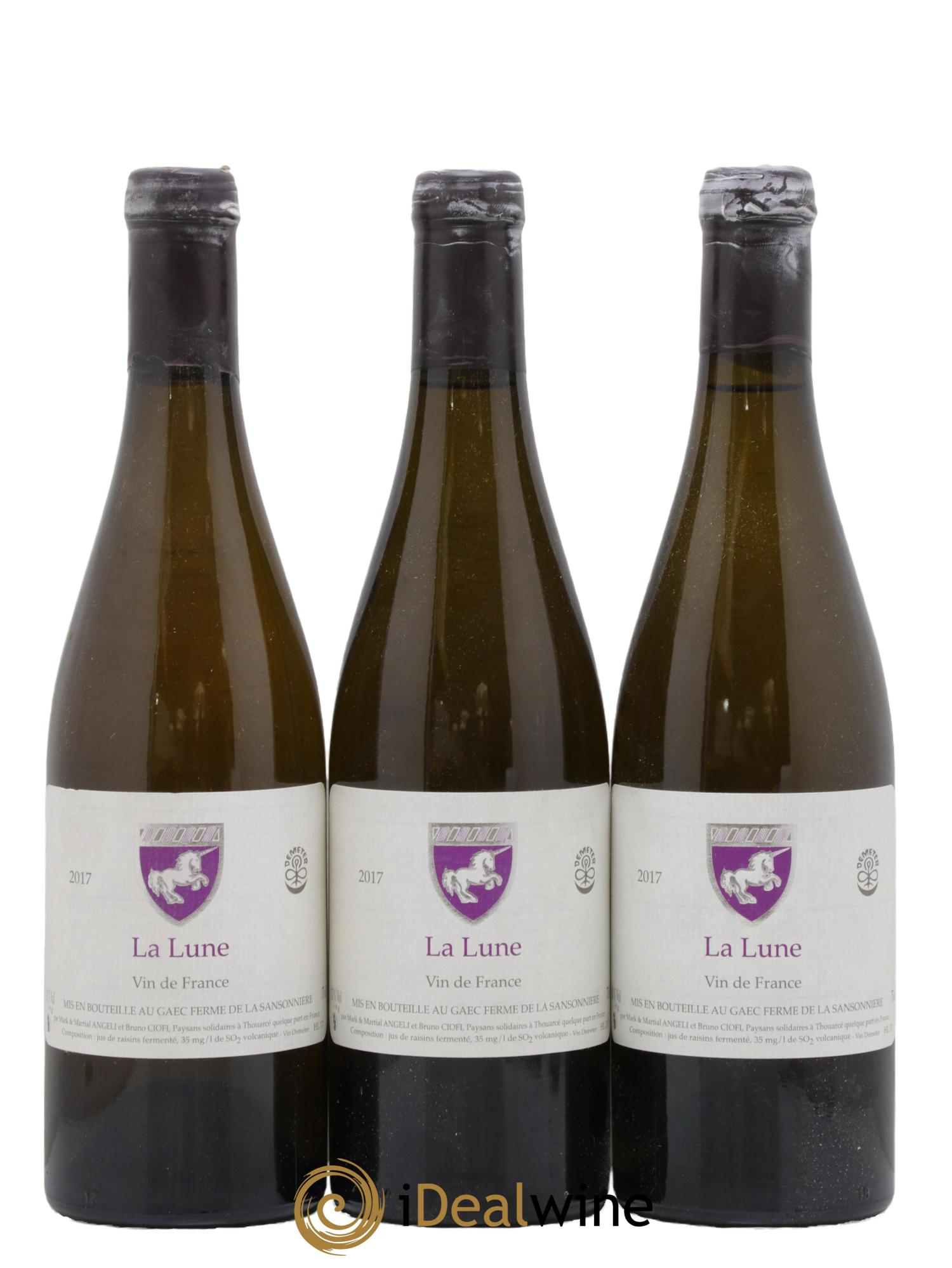 Vin de France La Lune Mark Angeli (Domaine) - Ferme de la Sansonnière 2017 - Lotto di 3 bottiglie - 0