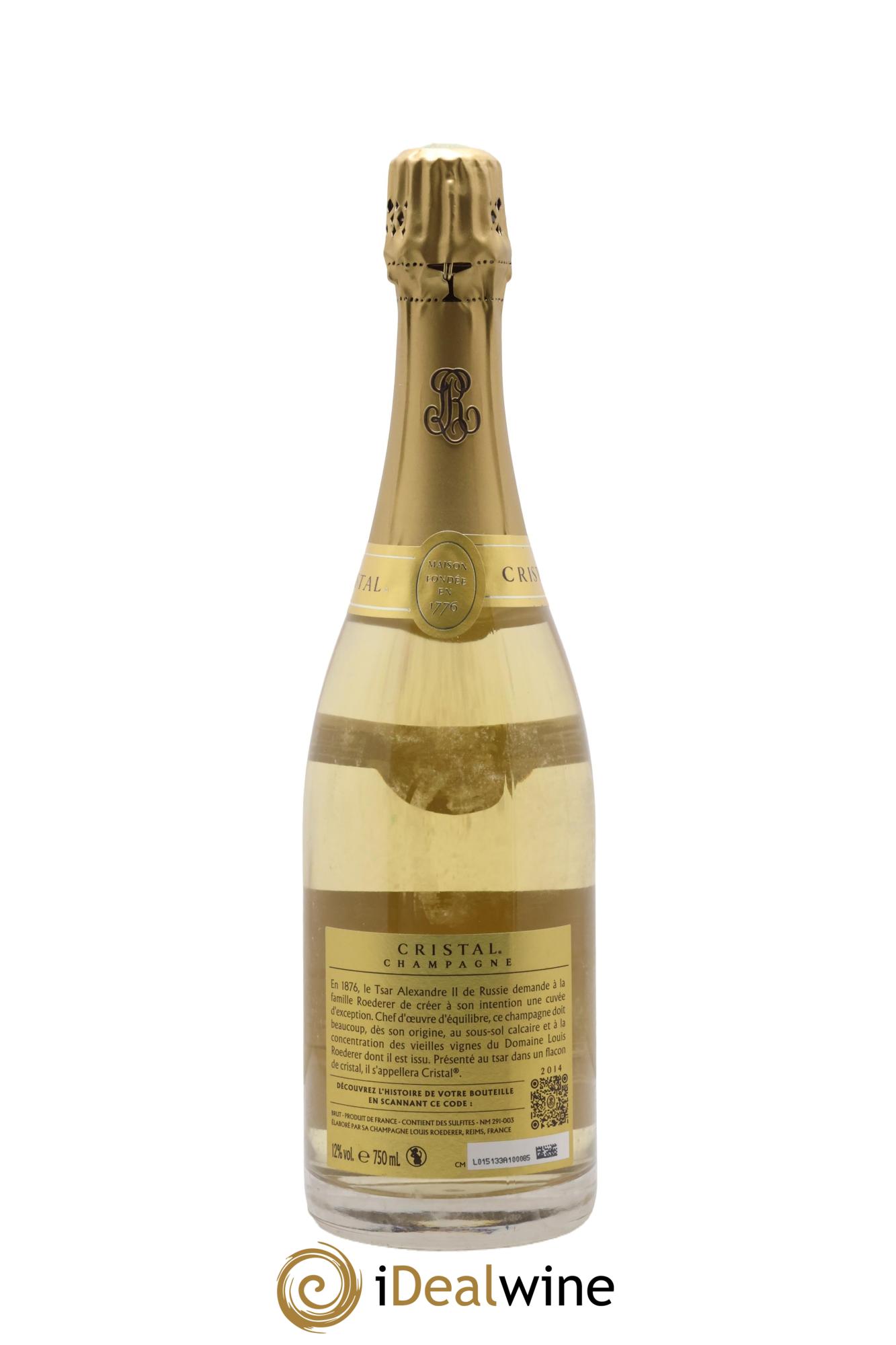 Cristal Louis Roederer 2014 - Posten von 1 Flasche - 2