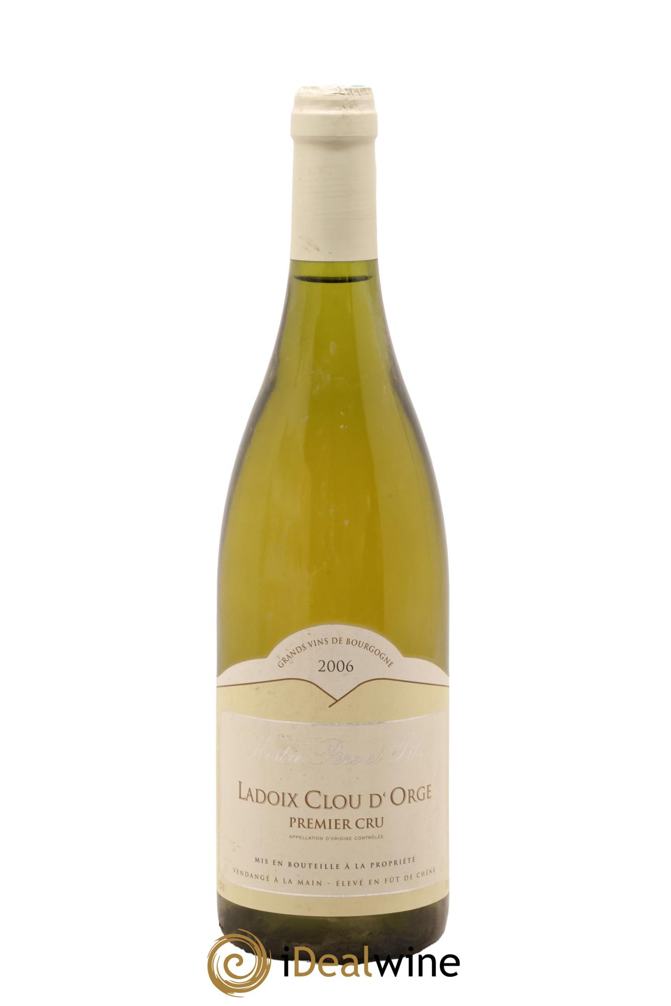 Ladoix 1er Cru Clou d'Orge Mestre Père et Fils 2006 - Lot de 1 bouteille - 0
