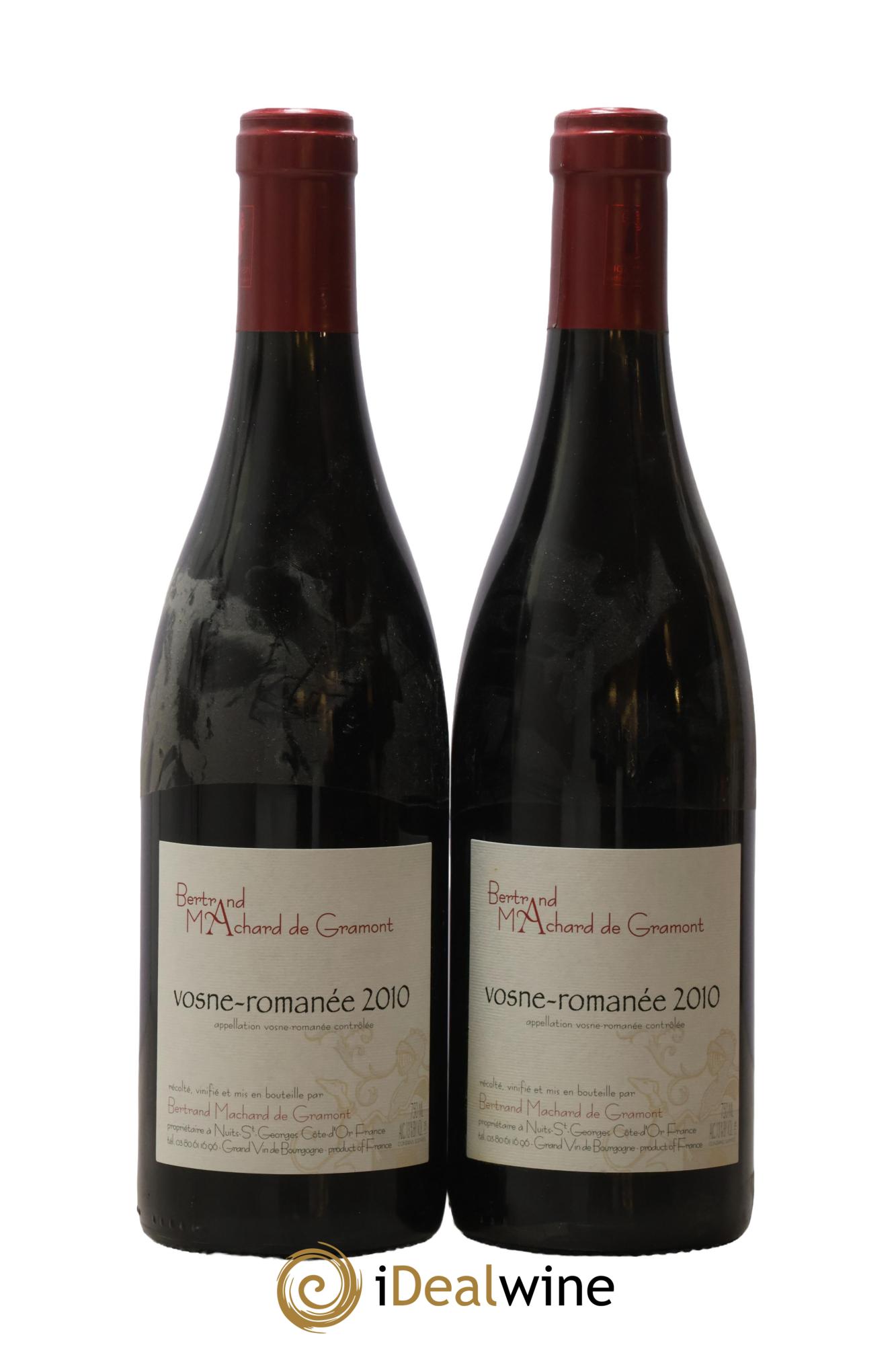 Vosne-Romanée Machard de Gramont 2010 - Lot de 2 bouteilles - 0