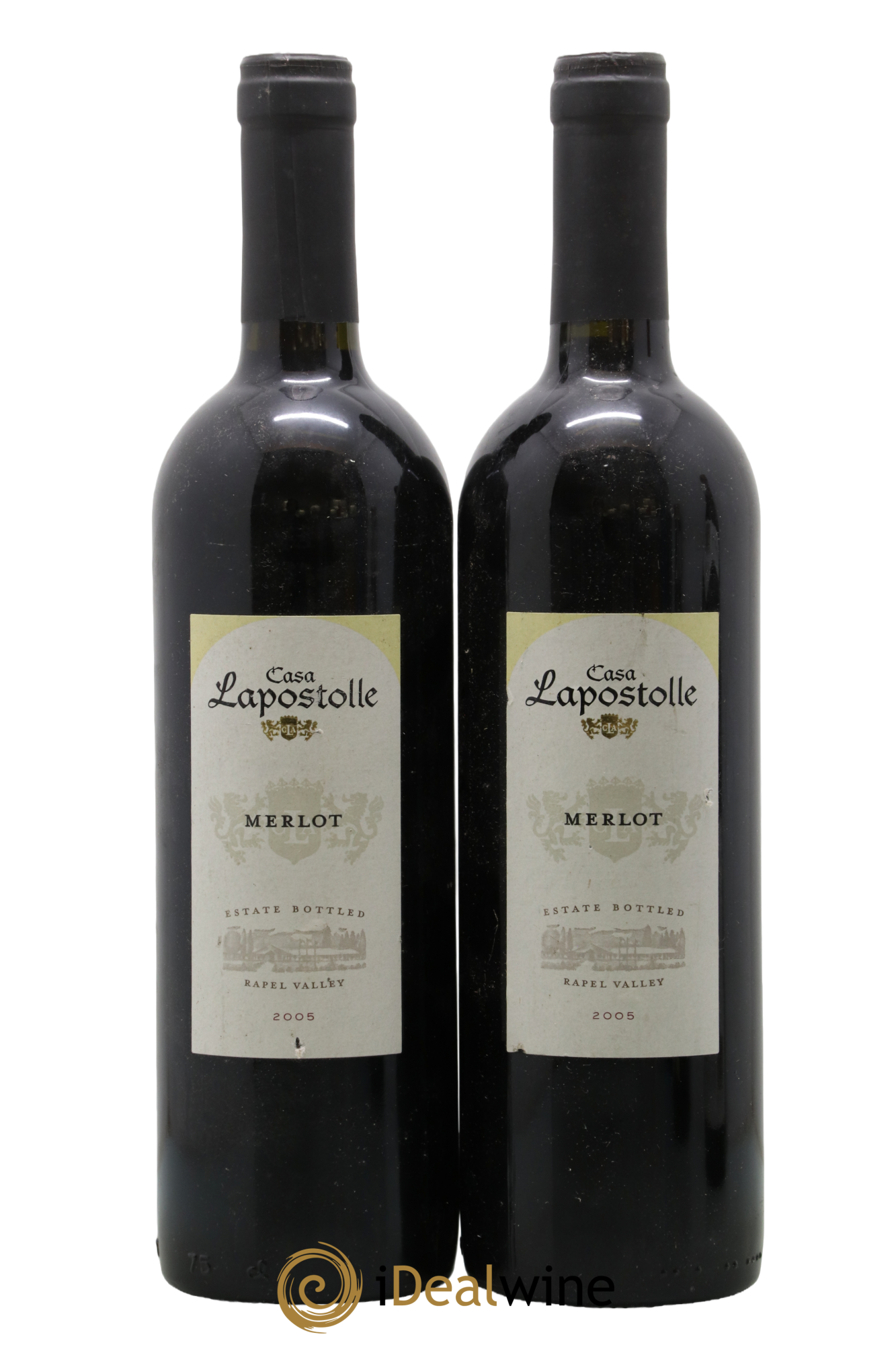 Chili Chili Rapel Valley Merlot Casa Lapostolle 2005 - Lot of 2 bottles - 0