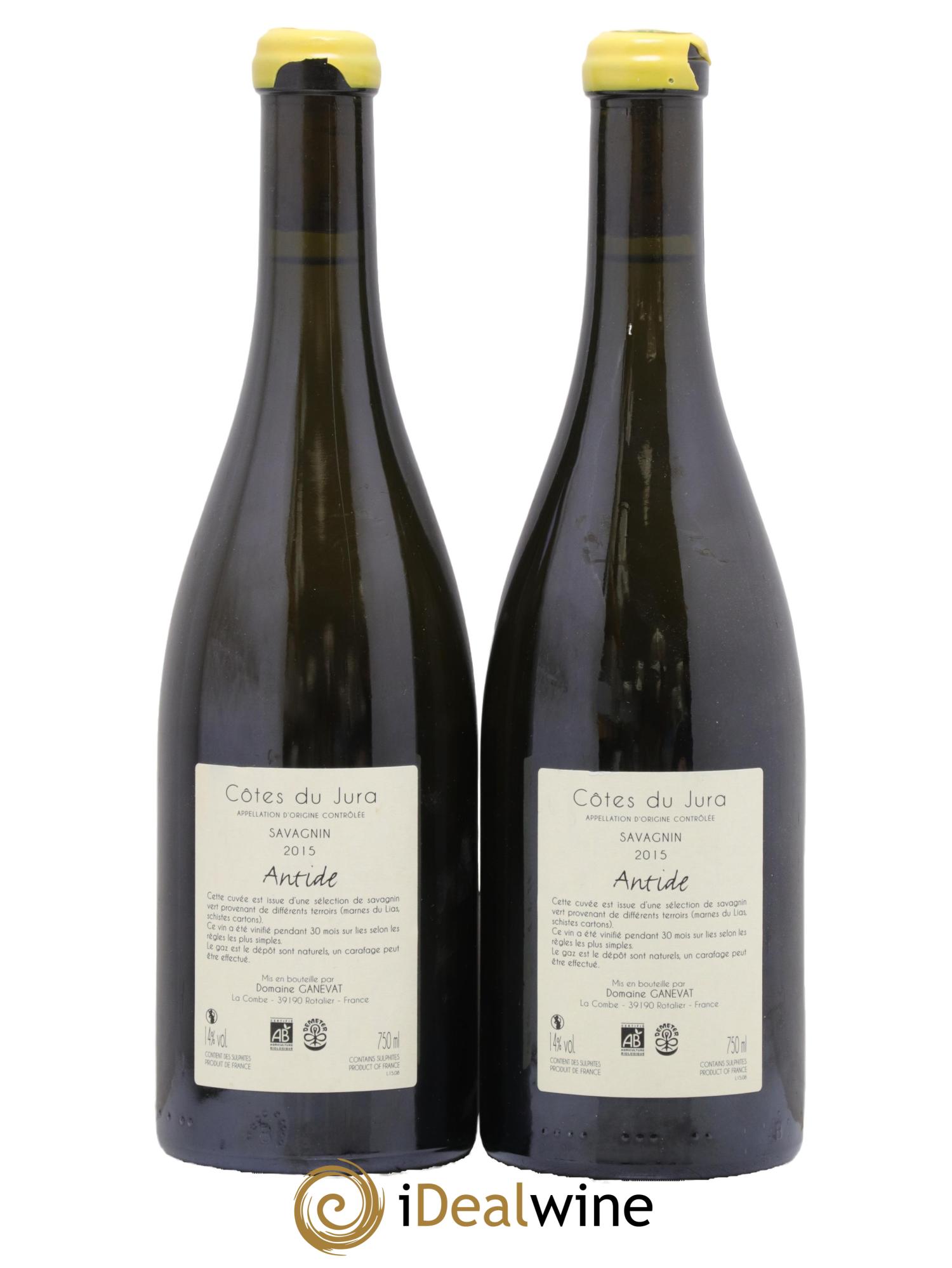Côtes du Jura Savagnin Antide Jean-François Ganevat (Domaine) 2015 - Posten von 2 Flaschen - 1