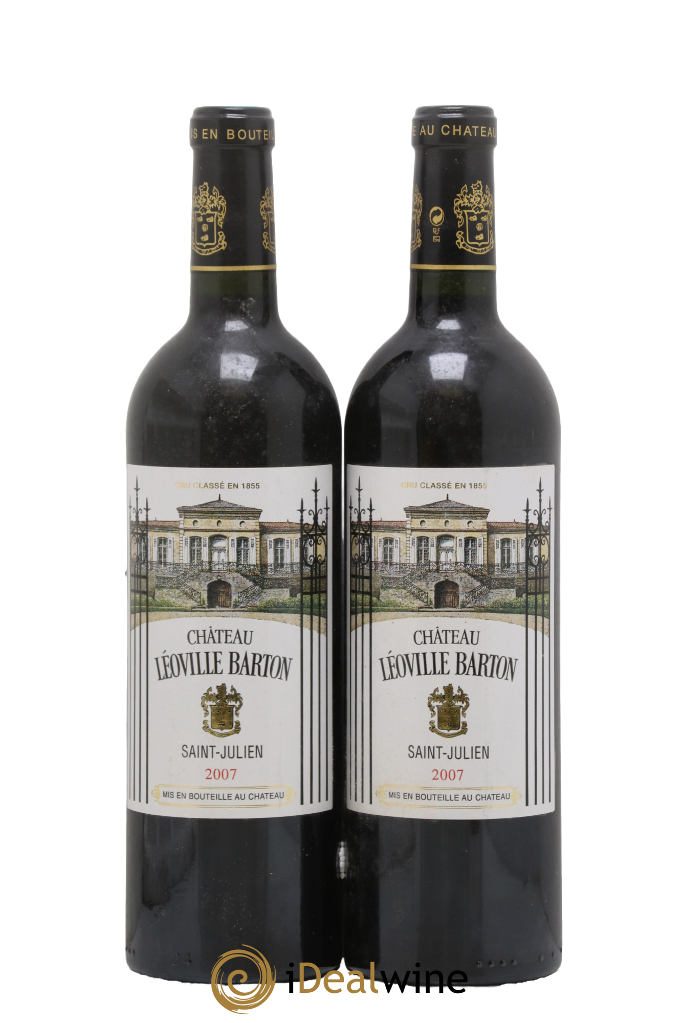 Château Léoville Barton 2ème Grand Cru Classé 2007 - Lot de 2 bouteilles - 0