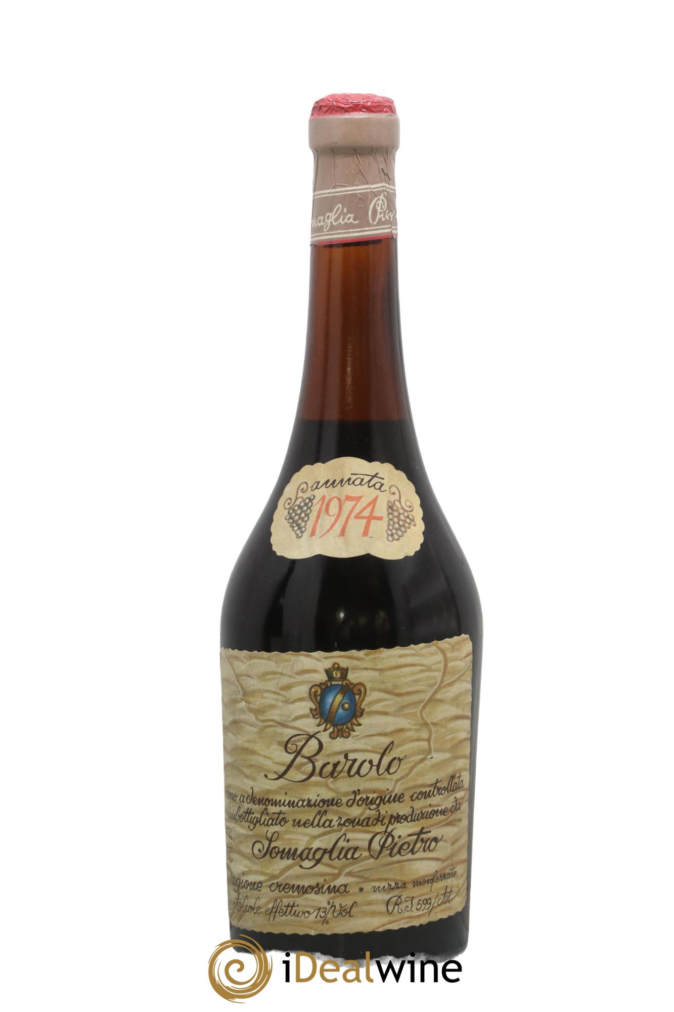 Barolo Somaglia Pietro 1974 - Lot de 1 bouteille - 0