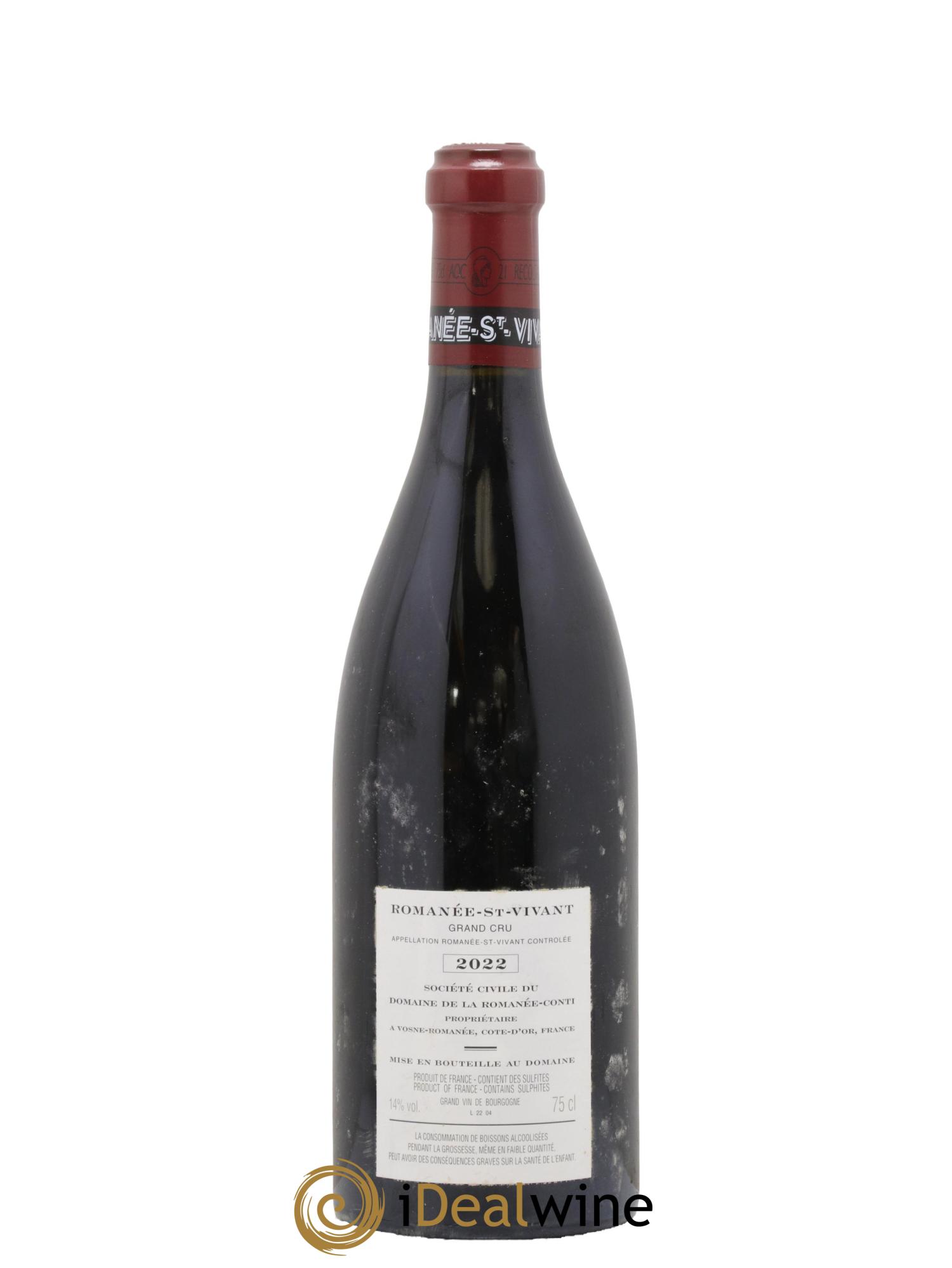 Romanée-Saint-Vivant Grand Cru Domaine de la Romanée-Conti 2022 - Lotto di 1 bottiglia - 1