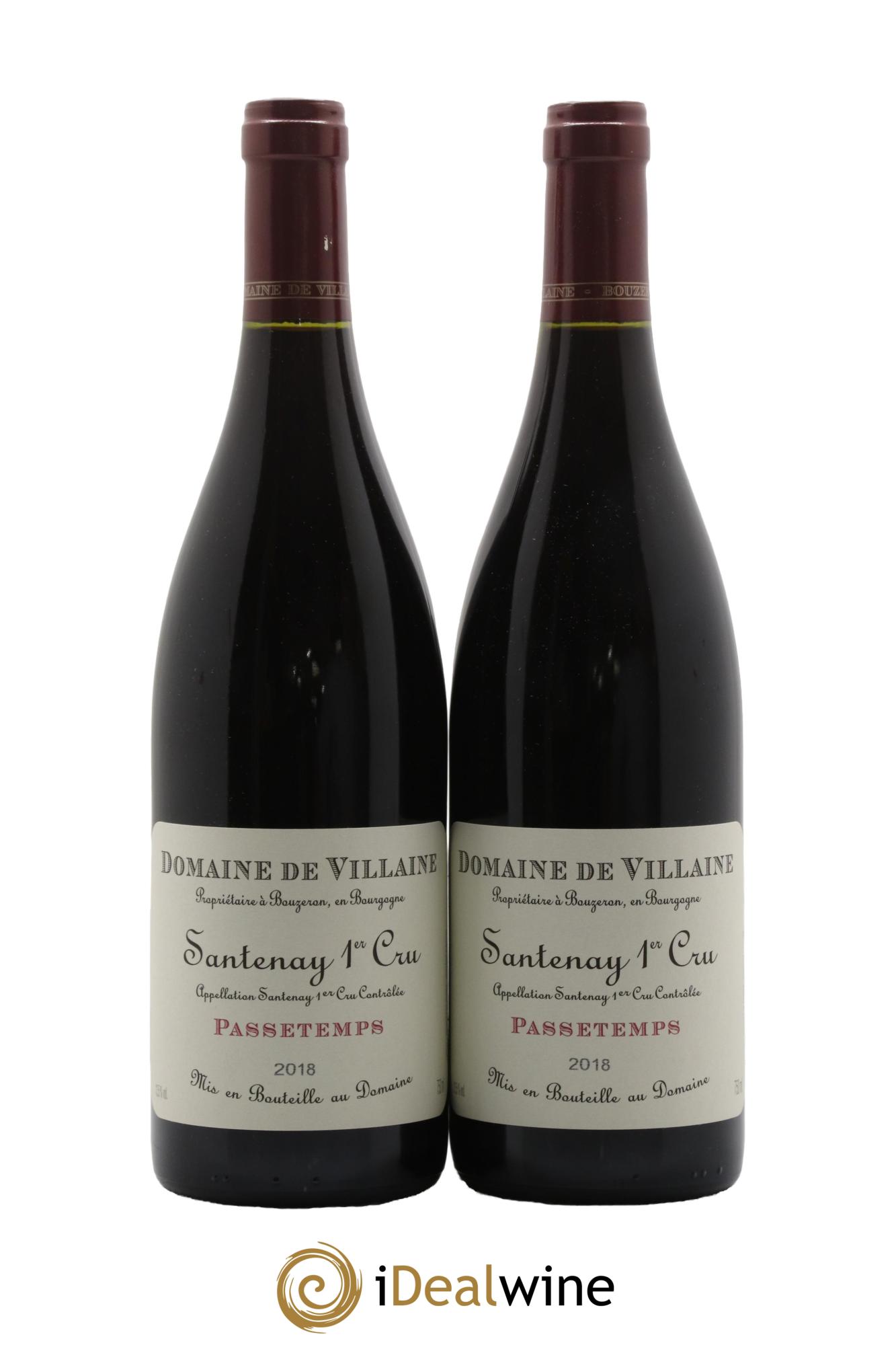 Santenay 1er Cru Passetemps Domaine de Villaine 2018 - Lot de 2 bouteilles - 0