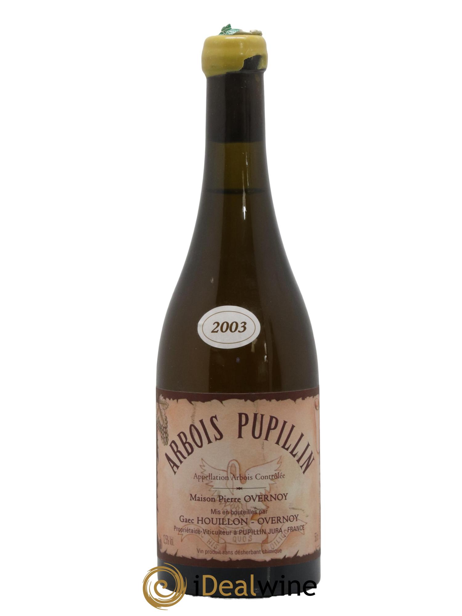 Arbois-Pupillin Vieux Savagnin Ouillé 50cl (VSO) Overnoy-Houillon (Domaine) 2003 - Lot de 1 format 50cl - 0