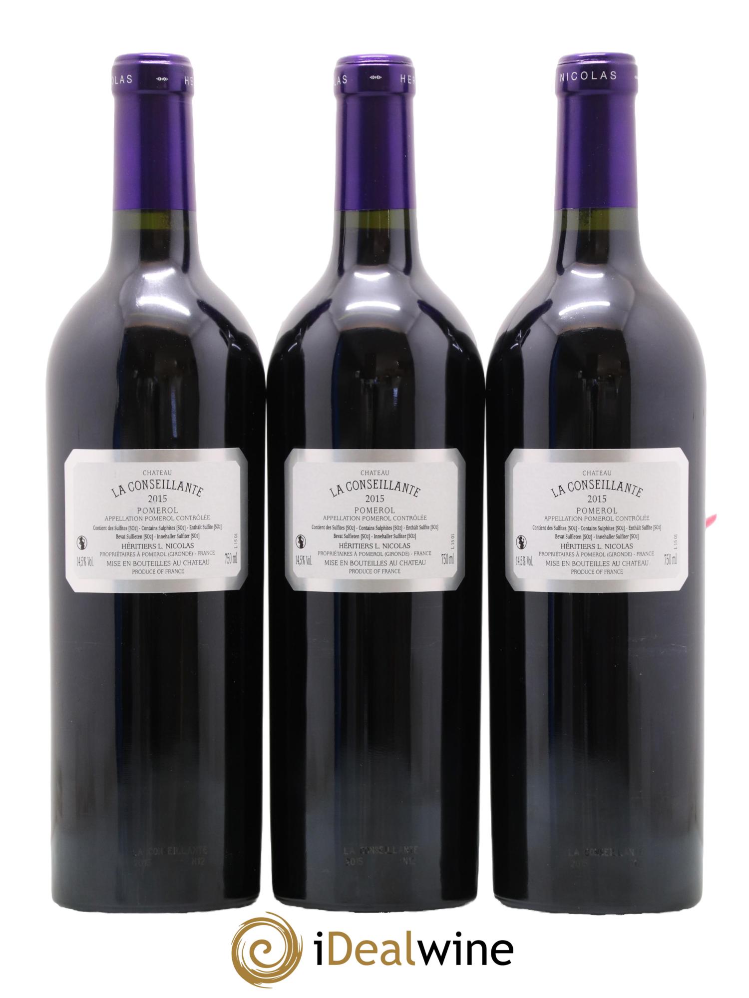 Château la Conseillante 2015 - Lot de 3 bouteilles - 2