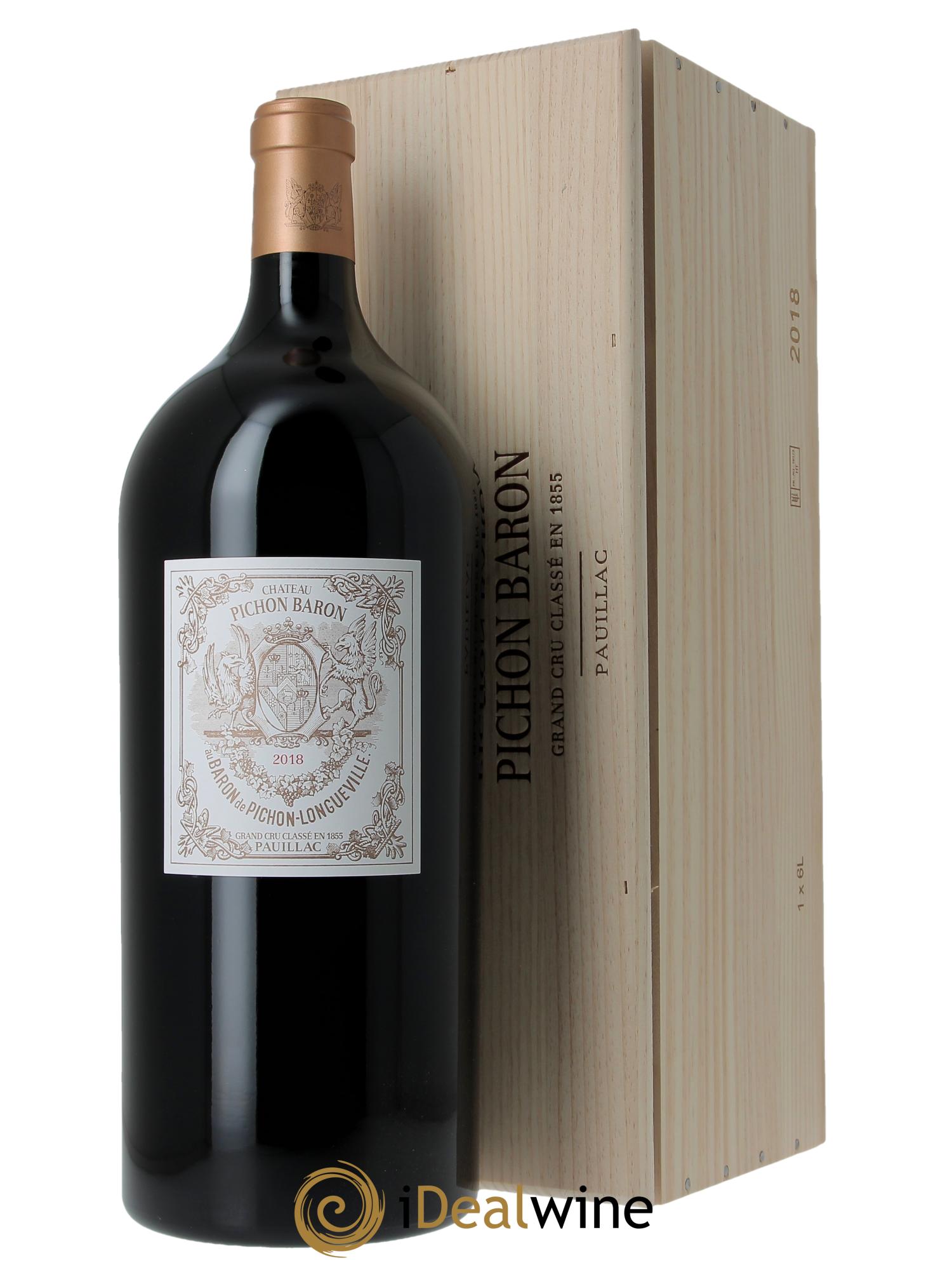 Pichon Longueville Baron 2ème Grand Cru Classé 2018 - Lot de 1 impériale - 0