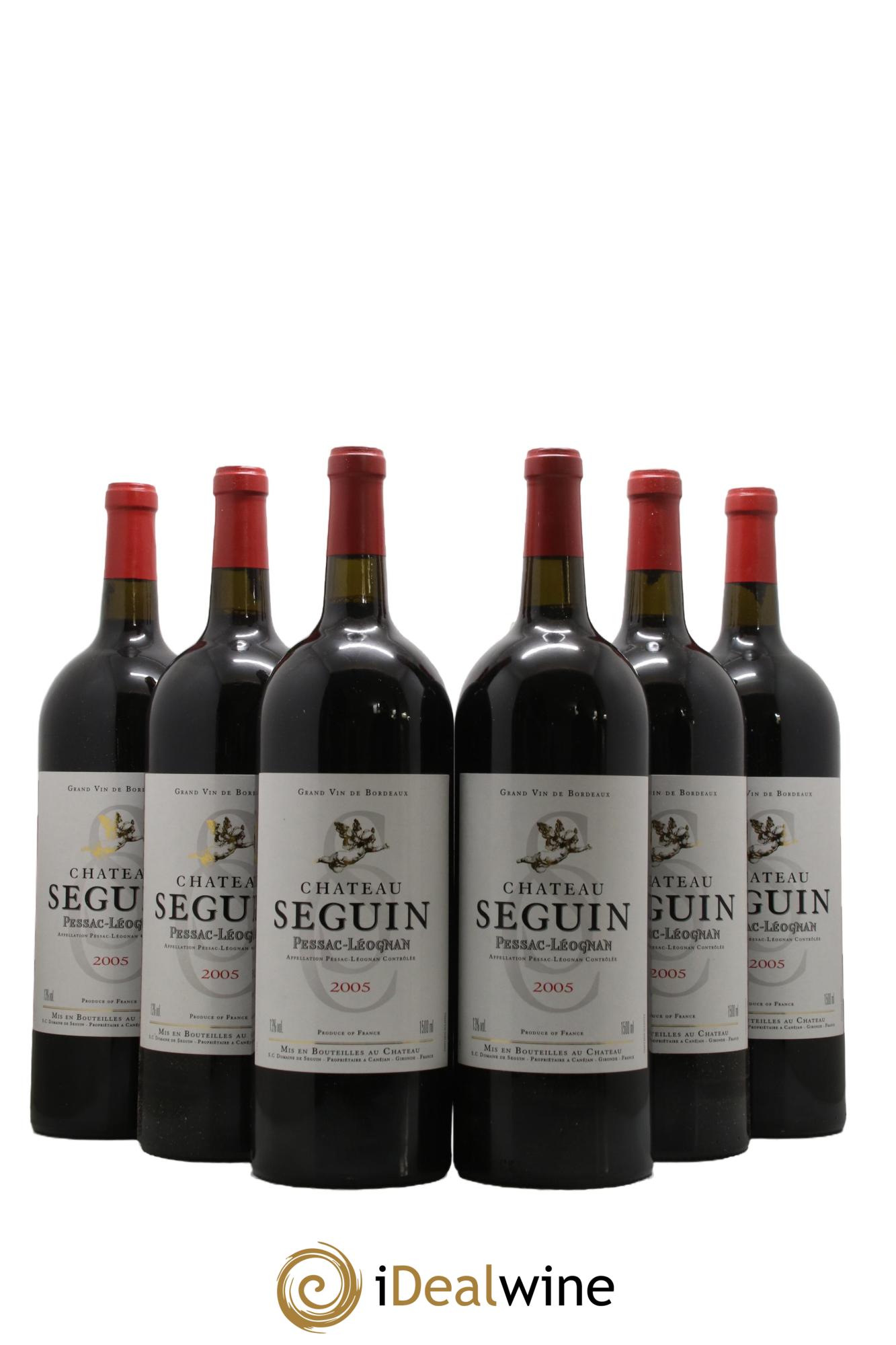Pessac-Léognan Chateau Seguin 2005 - Lot de 6 magnums - 0