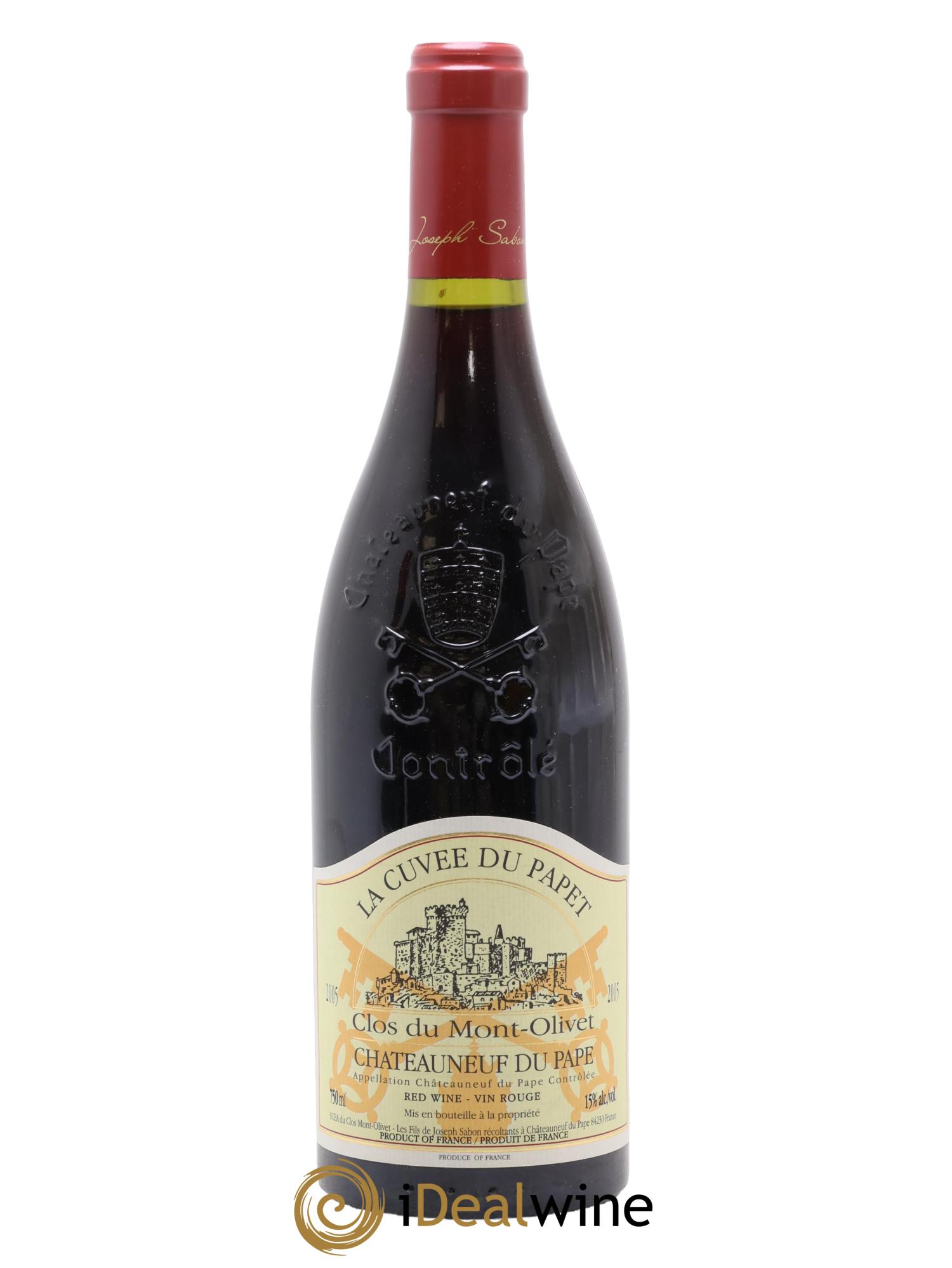 Châteauneuf-du-Pape Cuvée du Papet Clos du Mont-Olivet 2005 - Lot of 1 bottle - 0
