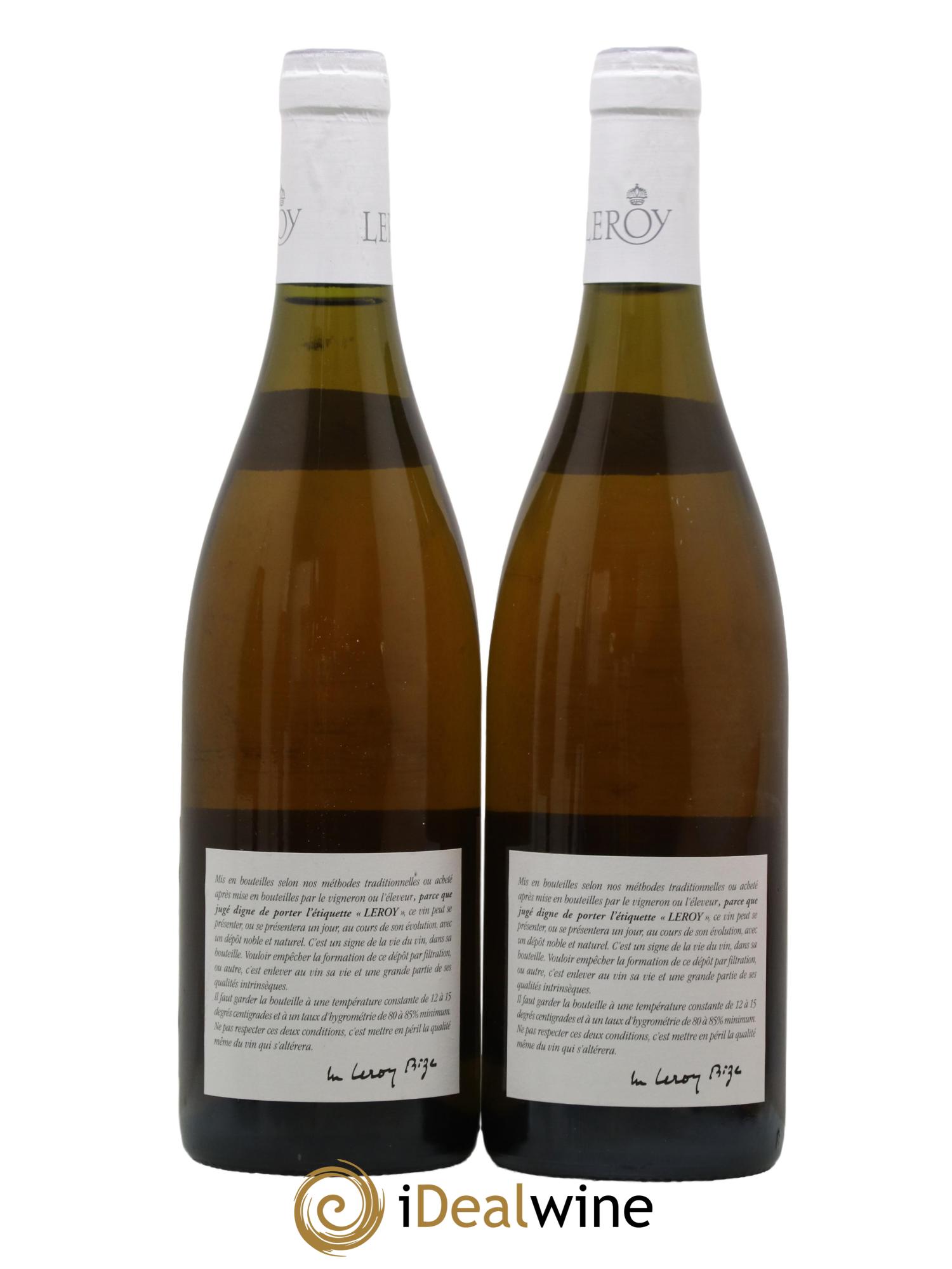 Chassagne-Montrachet 1er Cru Morgeot Leroy SA 1995 - Lot de 2 bouteilles - 1