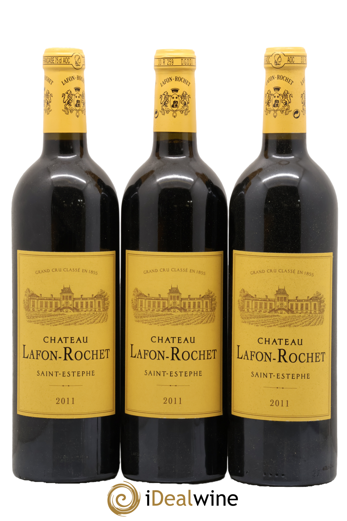Château Lafon Rochet 4ème Grand Cru Classé 2011 - Lot de 3 bouteilles - 0