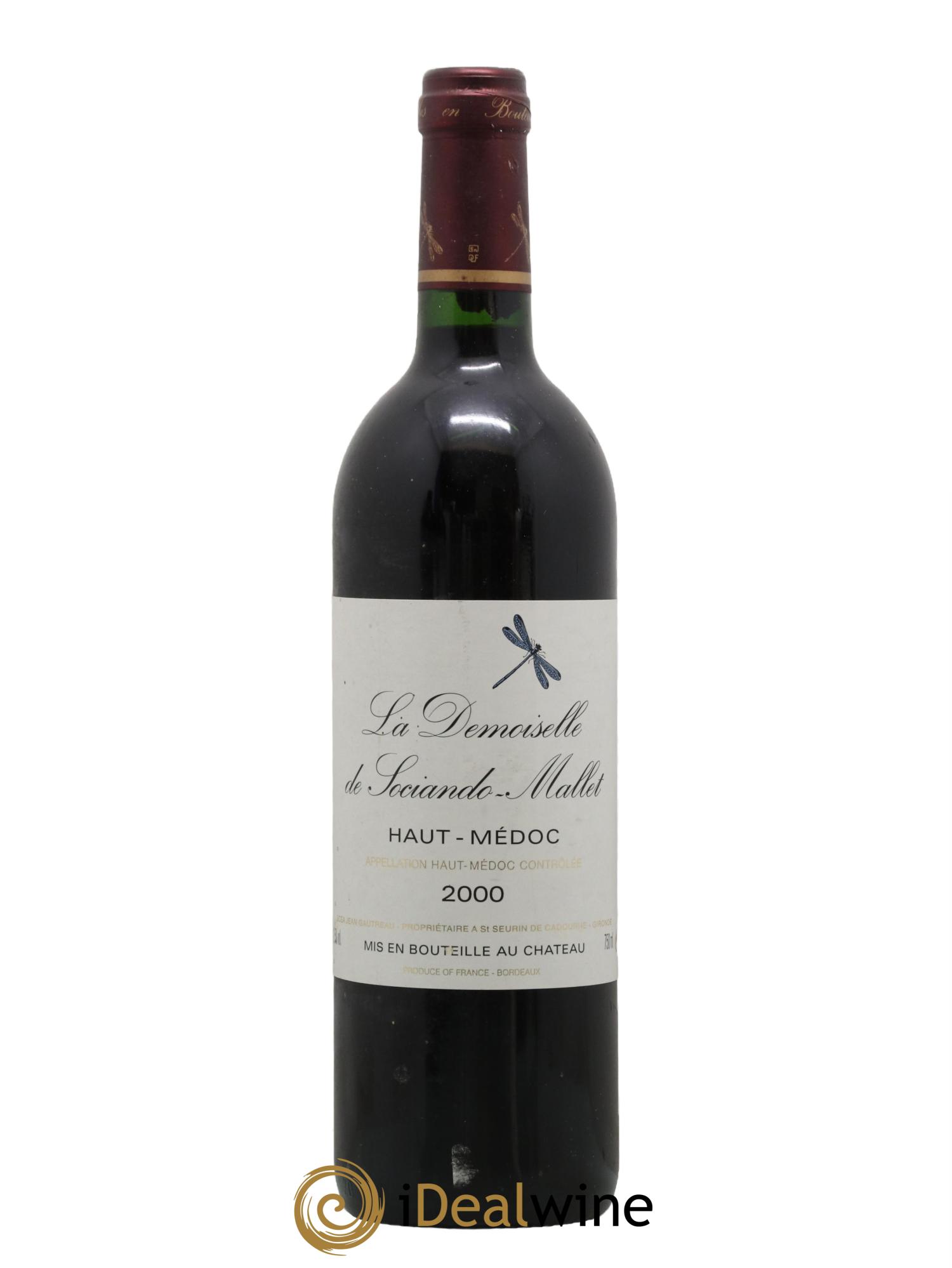 Demoiselle de Sociando Mallet Second Vin 2000 - Lot de 1 bouteille - 0