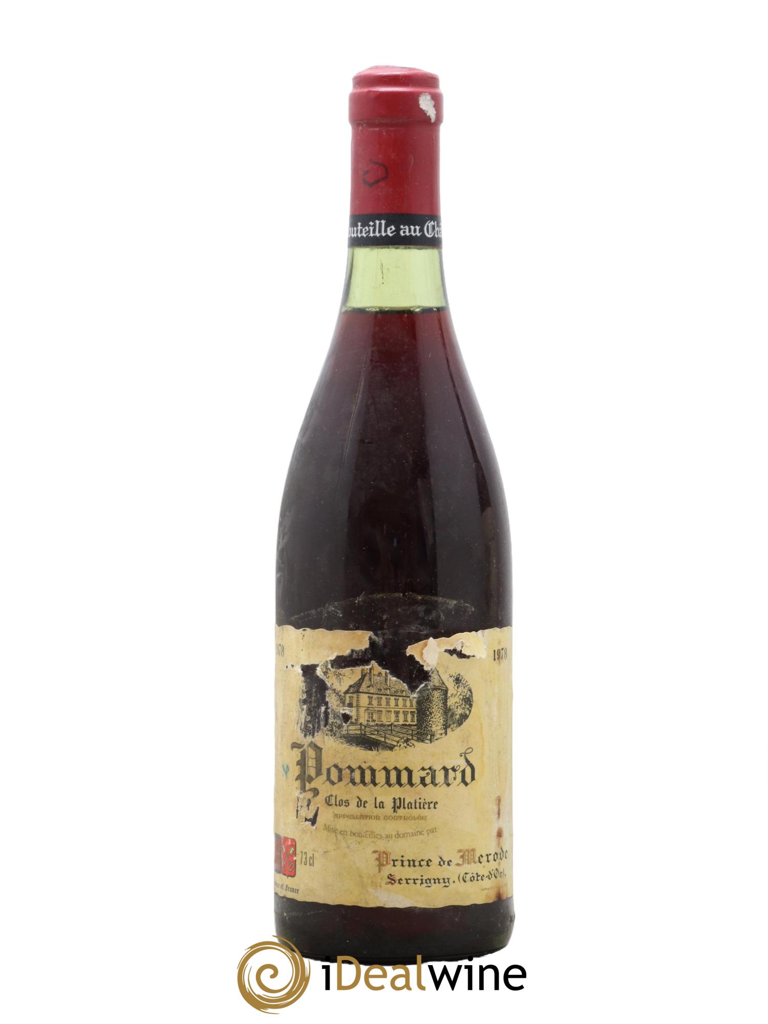 Pommard Clos de la Platiere Prince Florent de Mérode (Domaine) 1978 - Lotto di 1 bottiglia - 0