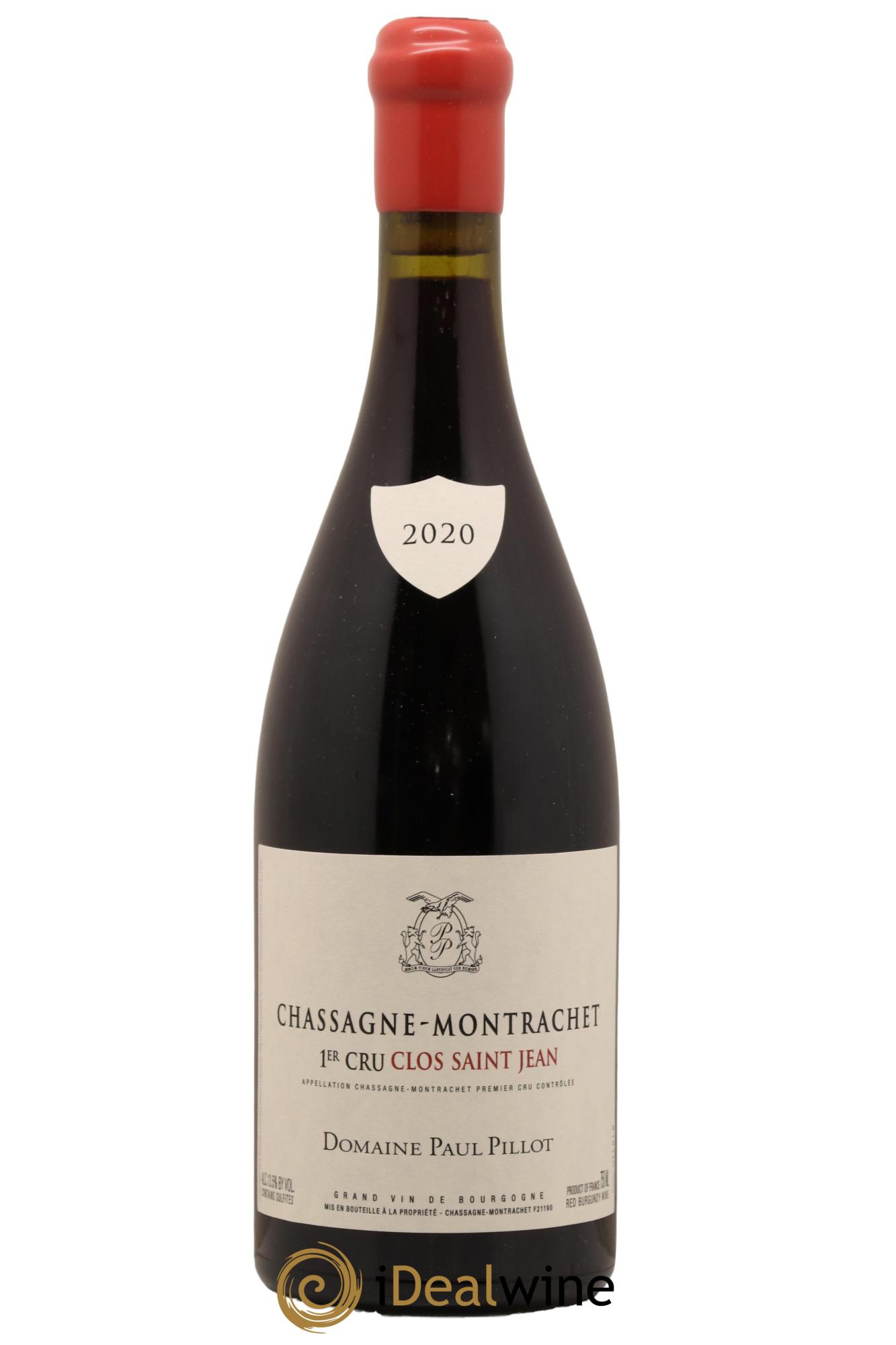 Chassagne-Montrachet 1er Cru Clos Saint-Jean Paul Pillot (Domaine) 2020 - Lot de 1 bouteille - 0