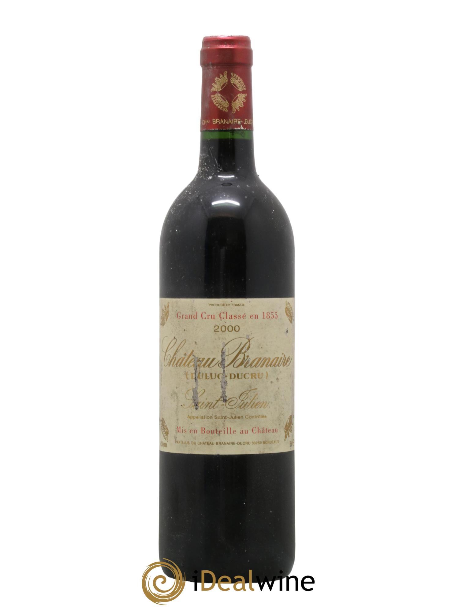 Château Branaire Ducru 4ème Grand Cru Classé 2000 - Lot de 1 bouteille - 0