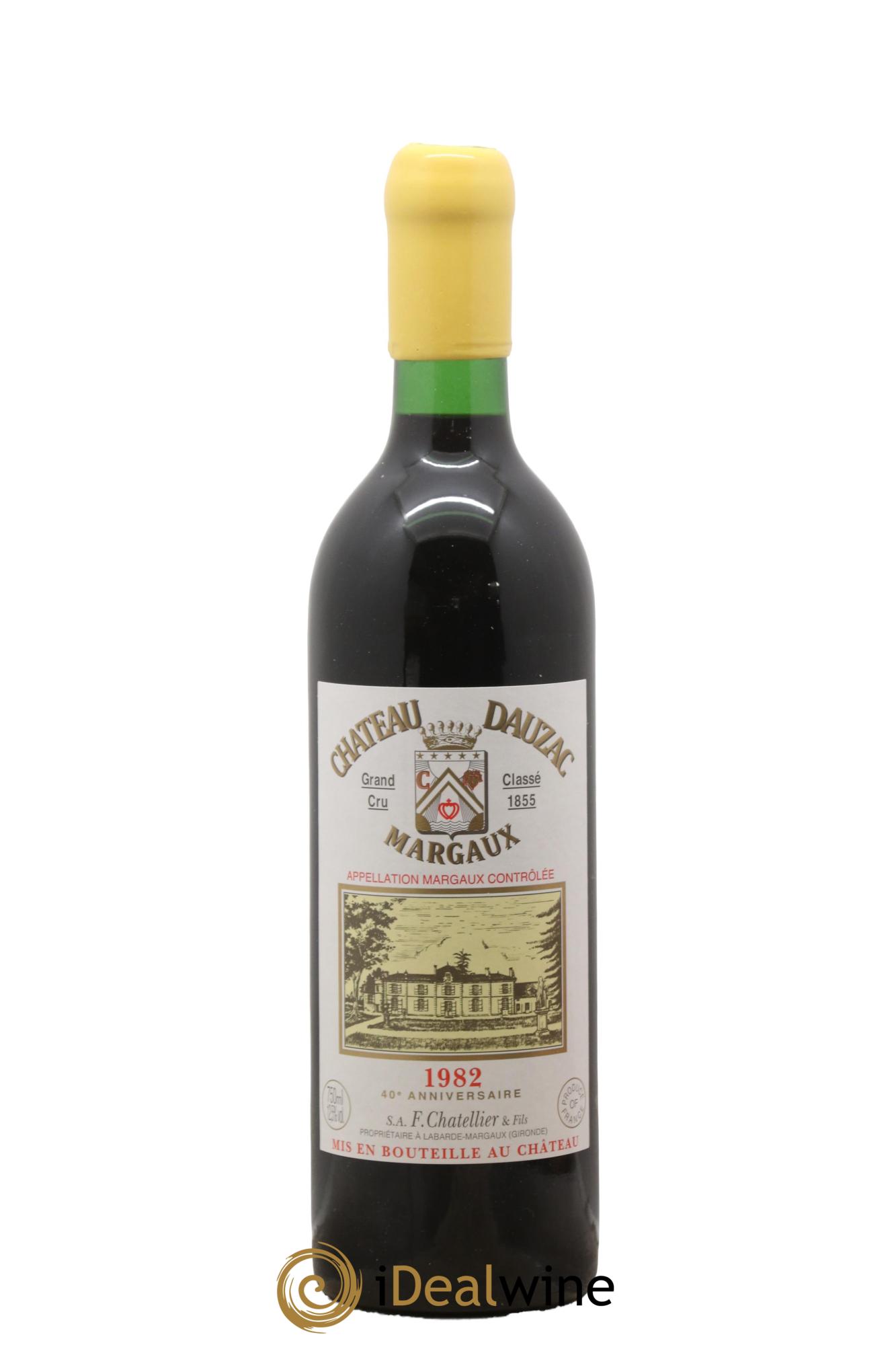 Château Dauzac 5ème Grand Cru Classé 1982 - Lot de 1 bouteille - 0