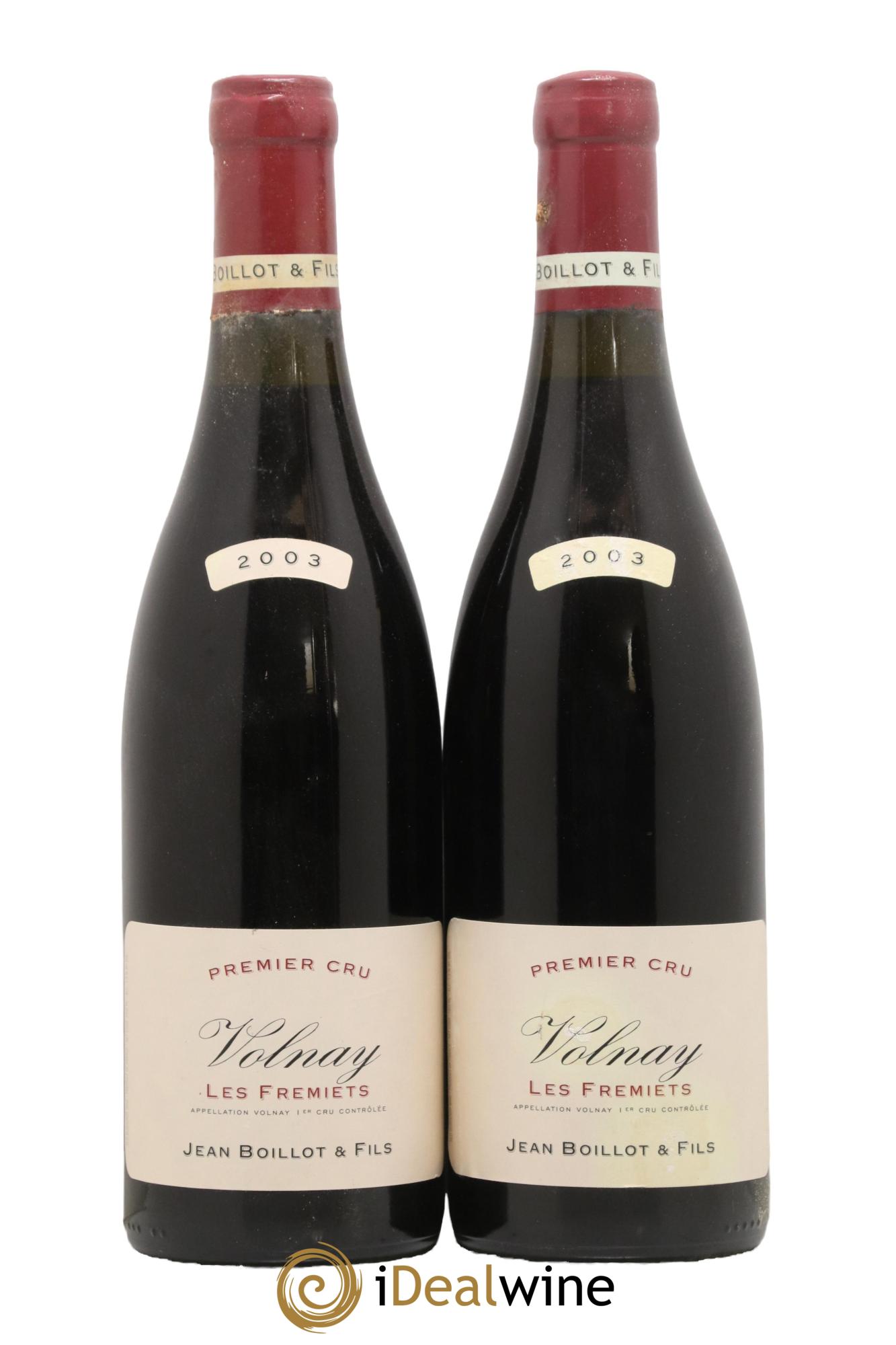 Volnay 1er Cru Les Fremiets Domaine Jean Boillot 2003 - Lot de 2 bouteilles - 0